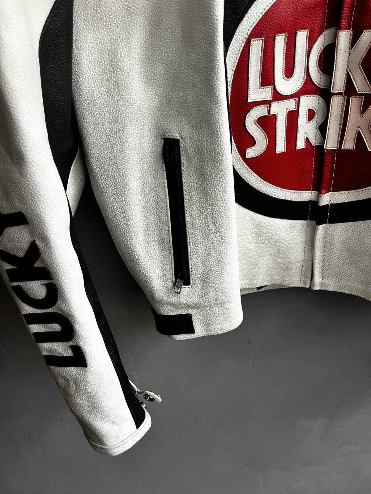 Vintage Lucky Strike Leather Jacket Racing Vintage Size US XL / EU 56 / 4 - 5 Thumbnail