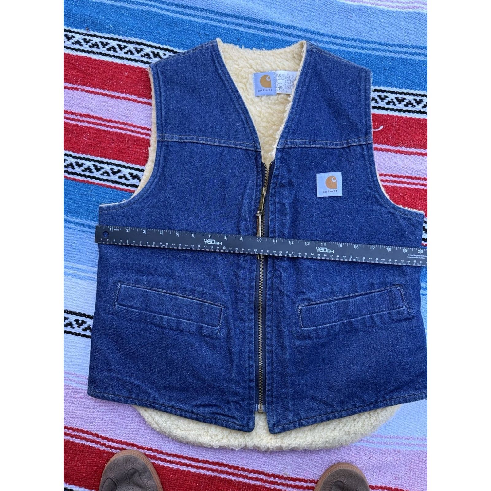 Carhartt VINTAGE Carhartt Vest Denim Sherpa Lined USA Made Men’s M Workwear Size US M / EU 48-50 / 2 - 6 Thumbnail