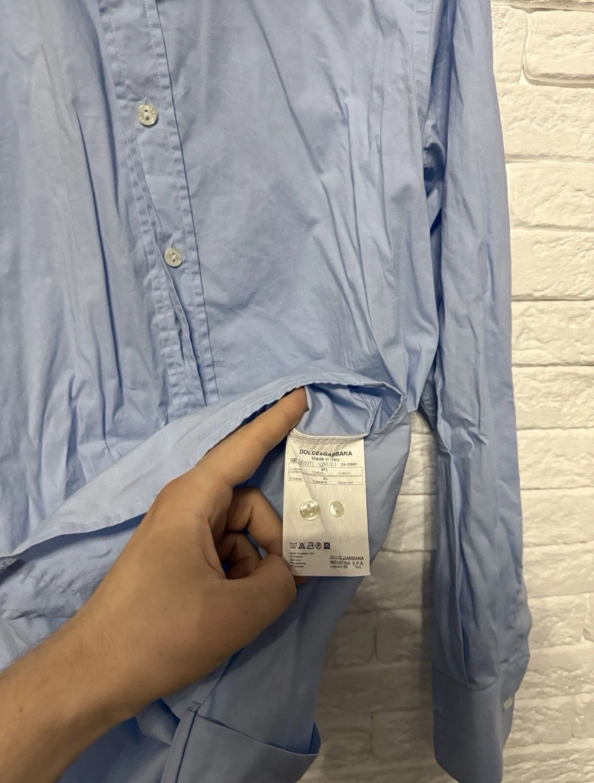 Dolce & Gabbana Dolce Gabbana Gold Shirt Button Up Italy Made Sz M Size US M / EU 48-50 / 2 - 7 Thumbnail