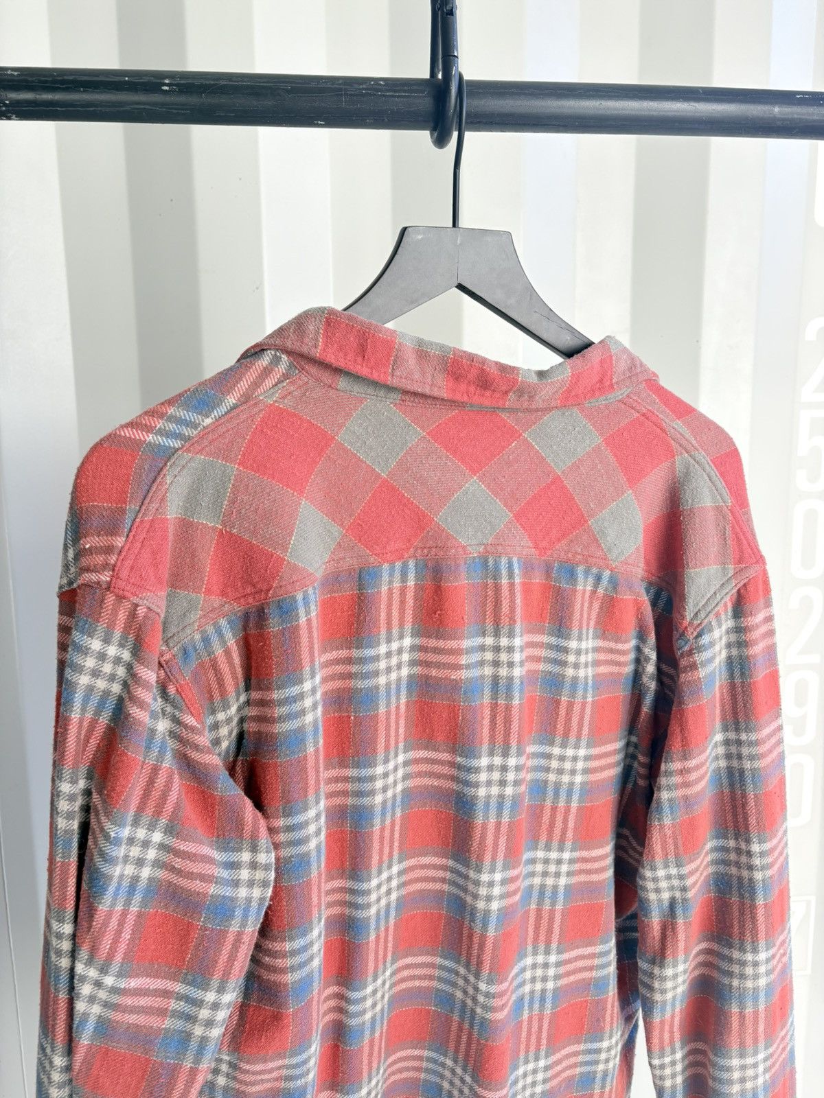 Vintage 50/50 Pattern Flannel Shirt Faded Distressed Size US L / EU 52-54 / 3 - 5 Thumbnail
