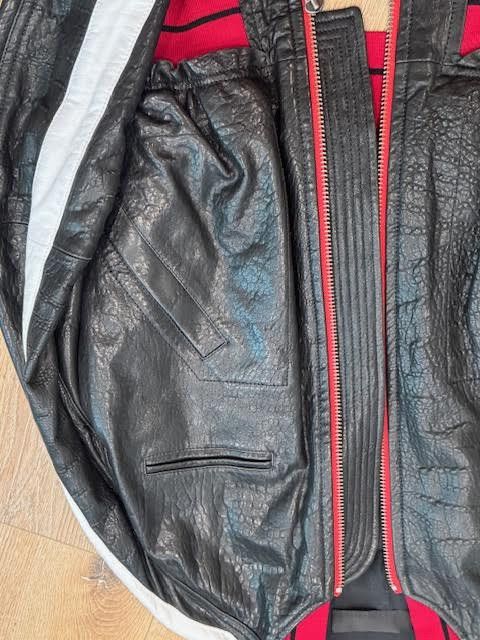 Haider Ackermann Haider Ackermann leather bomber w contrasting color band Size US S / EU 44-46 / 1 - 11 Thumbnail