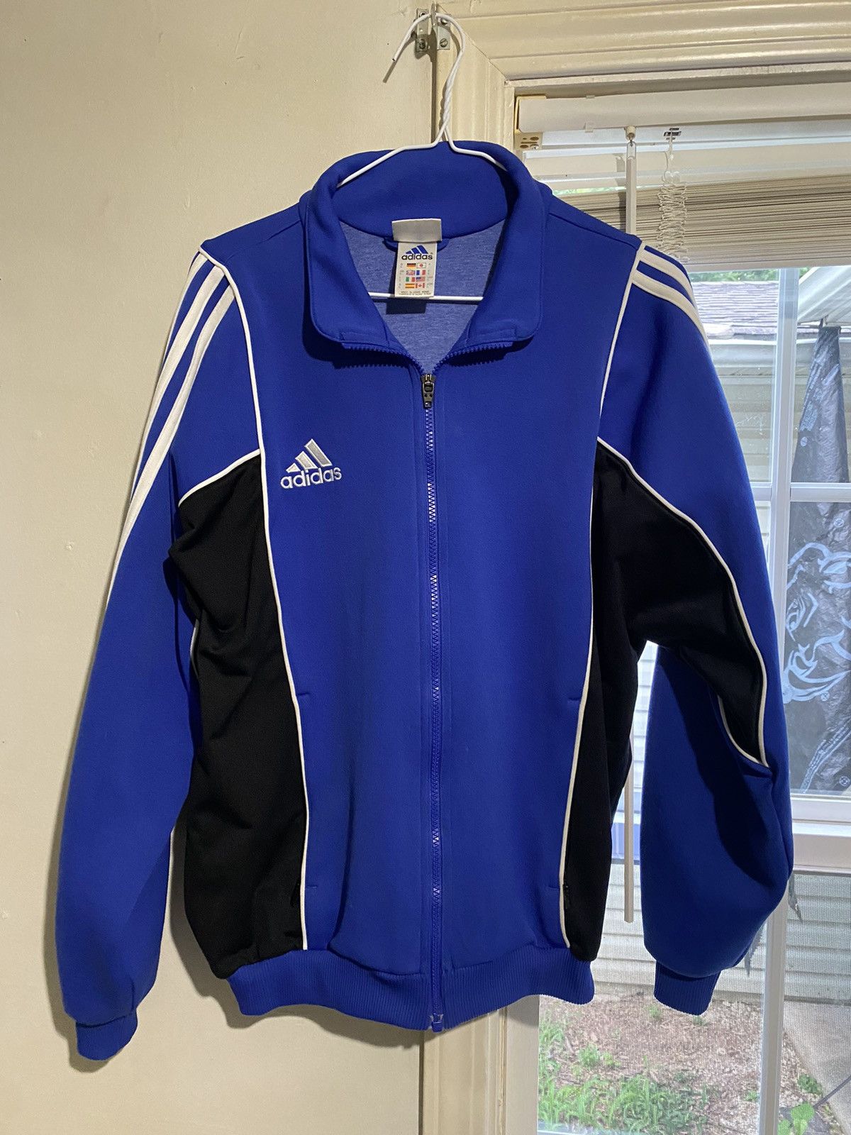 Adidas Blue Vintage Adidas Track Jacket Size US L / EU 52-54 / 3 - 4 Thumbnail
