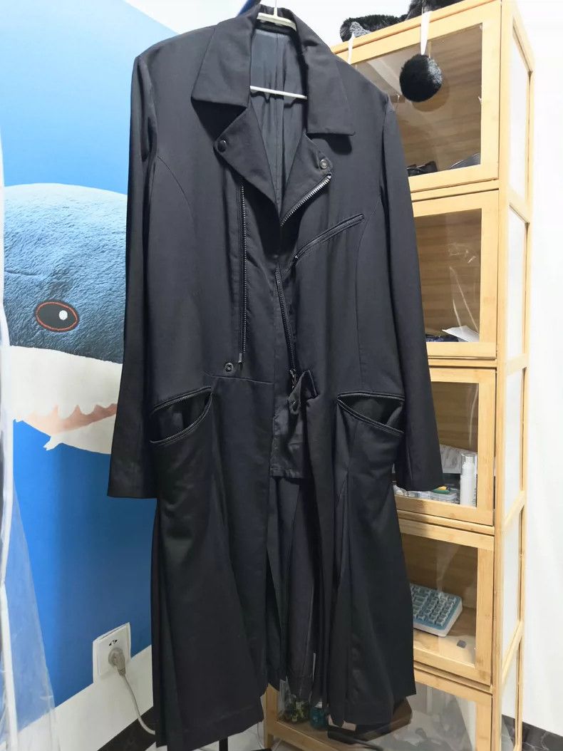 Yohji Yamamoto Yohji Yamamoto 14aw pleated motorcycle coat 2505-Nextarrow Size US L / EU 52-54 / 3 - 1 Thumbnail