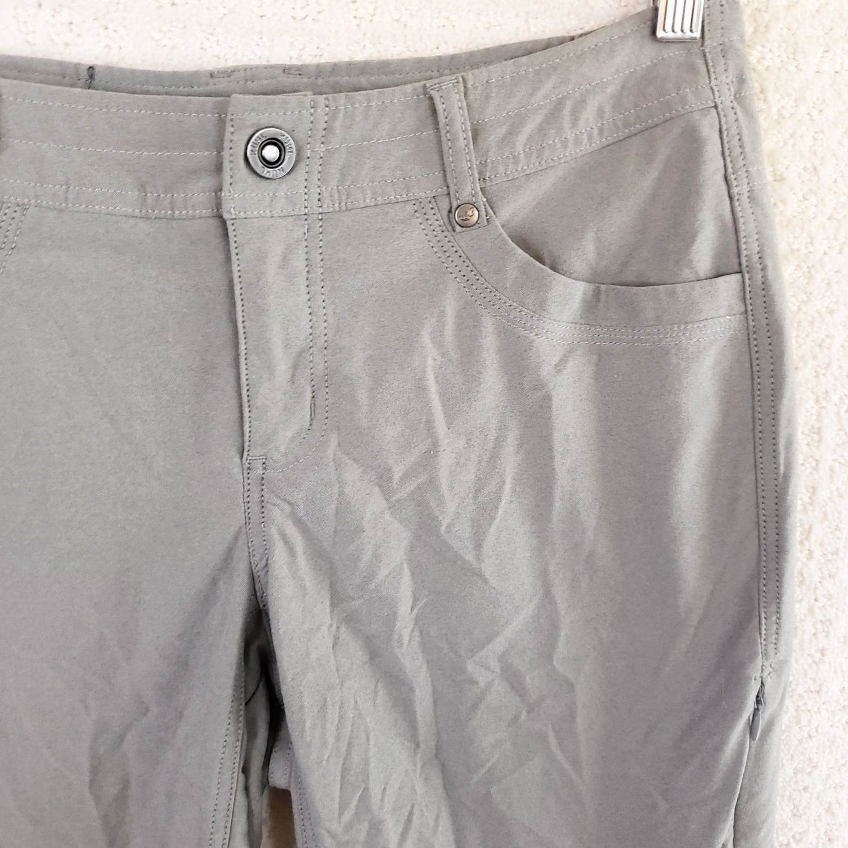 Olive Kuhl Trekr Shorts Women 6 Olive 10"Inseam Hiking Outdoor Regular Rise Mid Zip Button Green Outdoor Activewear Size 30" / US 8 / IT 44 - 4 Thumbnail