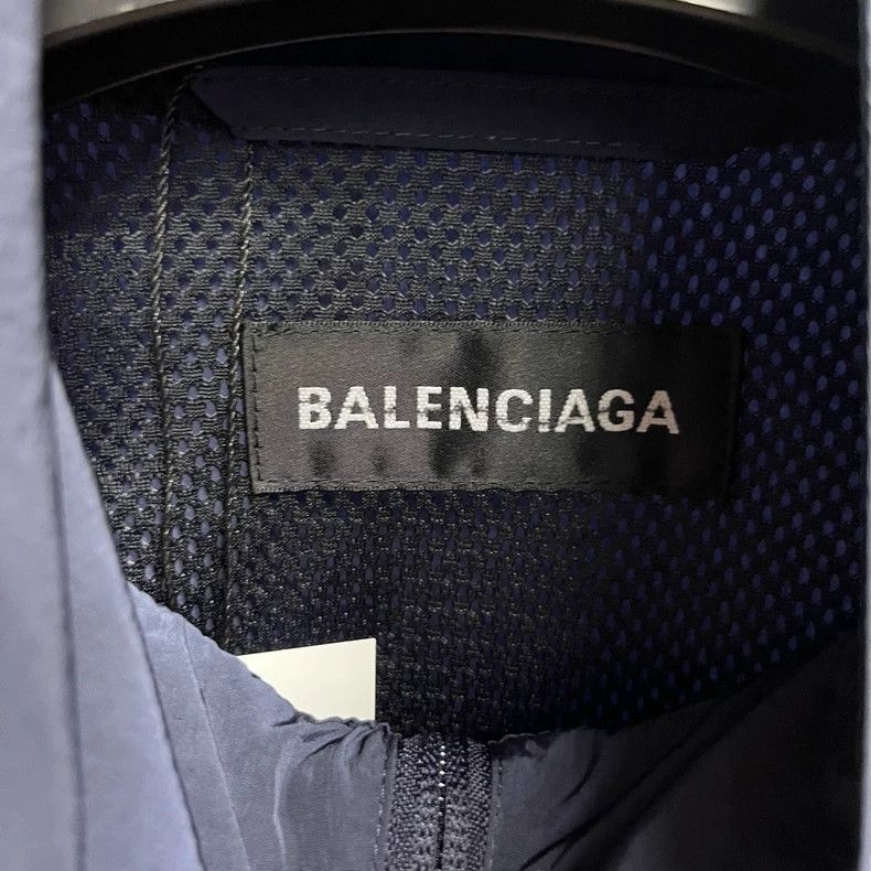 Balenciaga Balenciaga Blue Logo ZipUp Long Sleeve Jacket-2505 Size US L / EU 52-54 / 3 - 2 Thumbnail
