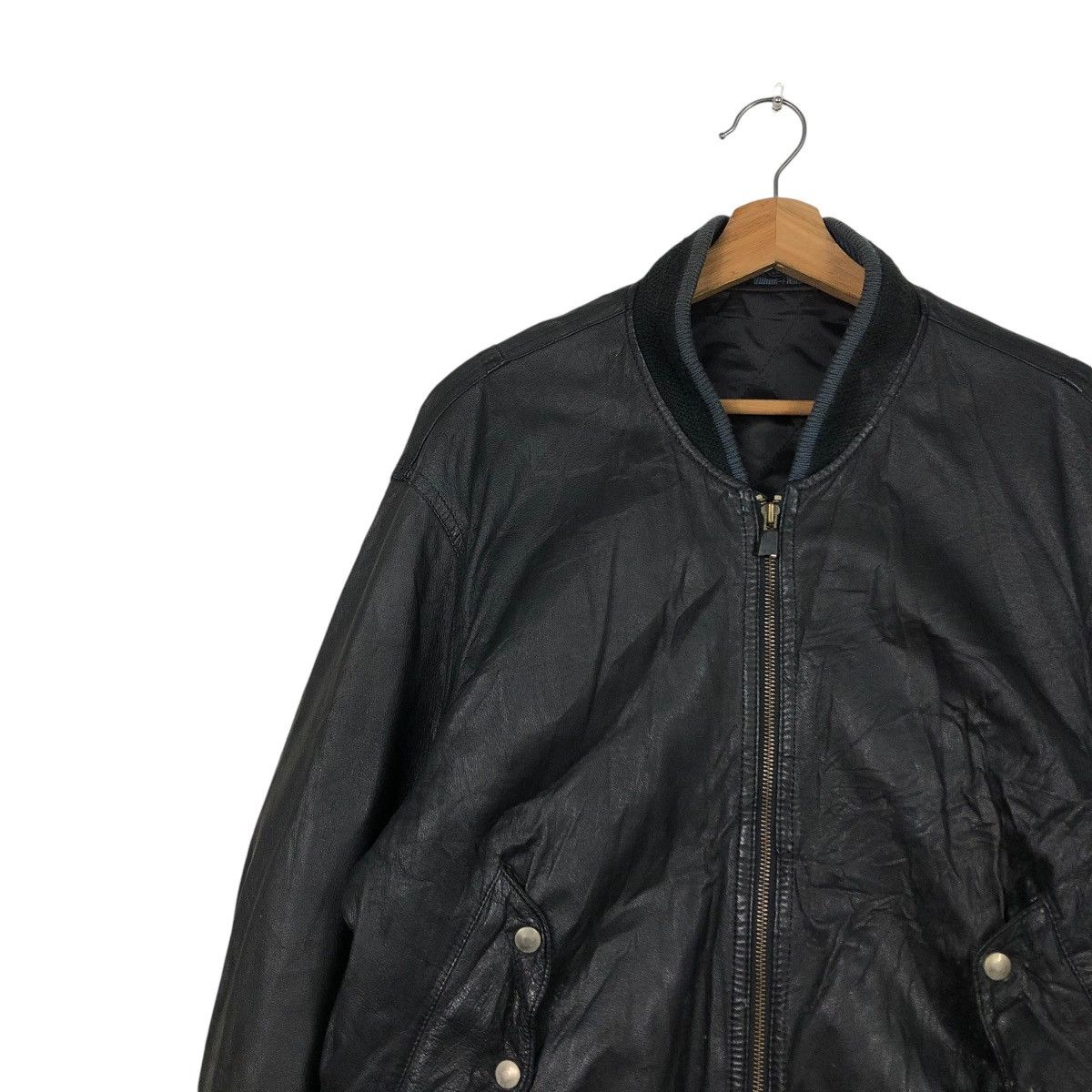 Japanese Brand VINTAGE BIKER LEATHER JACKET BALL INTERNATIONAL ISSEYMIYAKE Size US M / EU 48-50 / 2 - 9 Thumbnail
