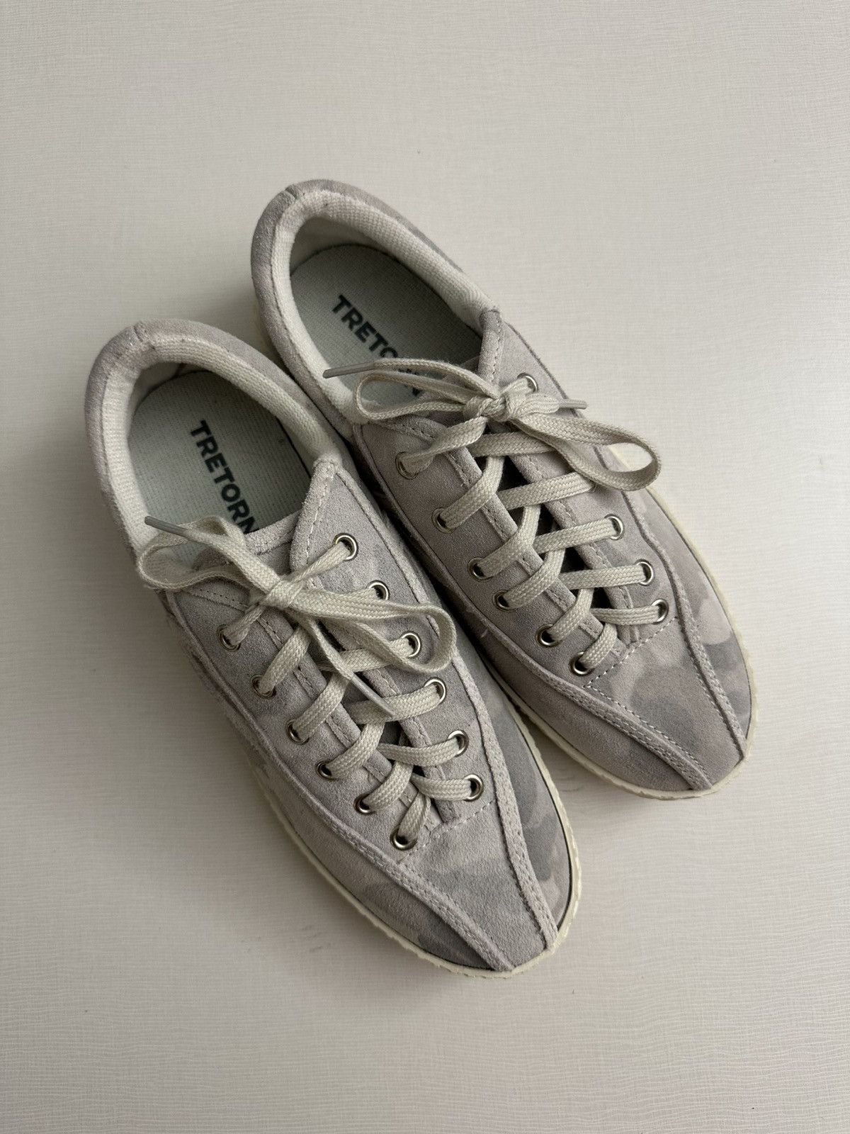 Tretorn Tretorn Canvass Low Top Shoes Gray Camo Women’s US 7 Size US 7 / IT 37 - 4 Thumbnail