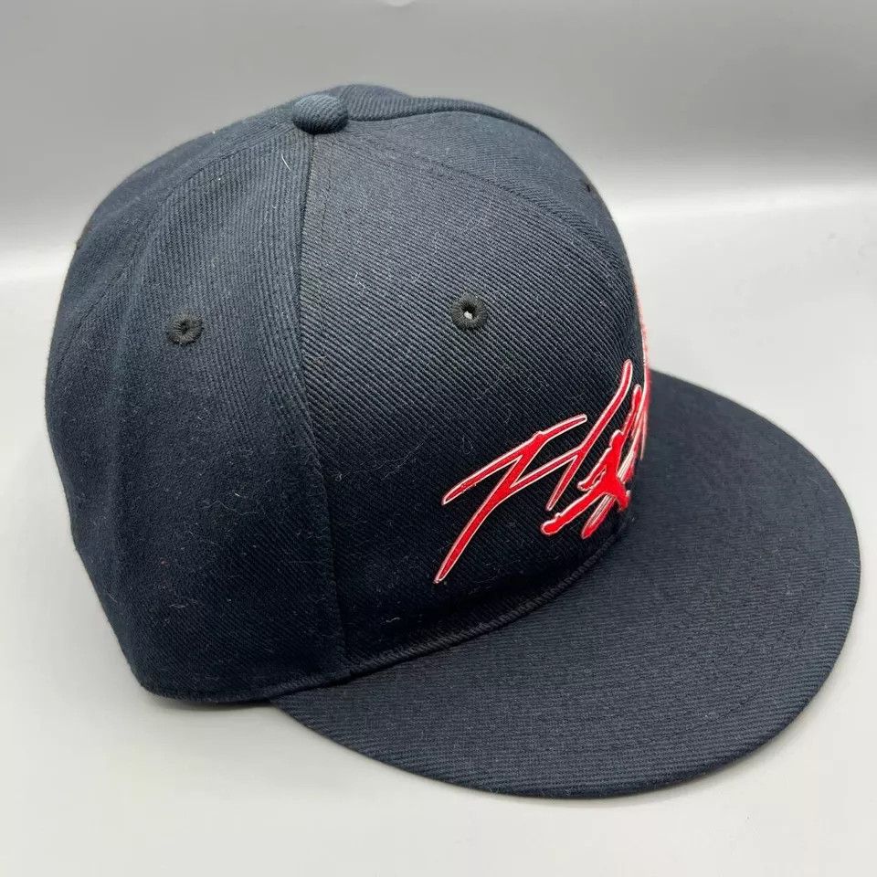 Jordan Brand Air Jordan Flight Hat Men 7 1/4 Navy Blue Jumpman Fitted Cap Size ONE SIZE - 3 Thumbnail