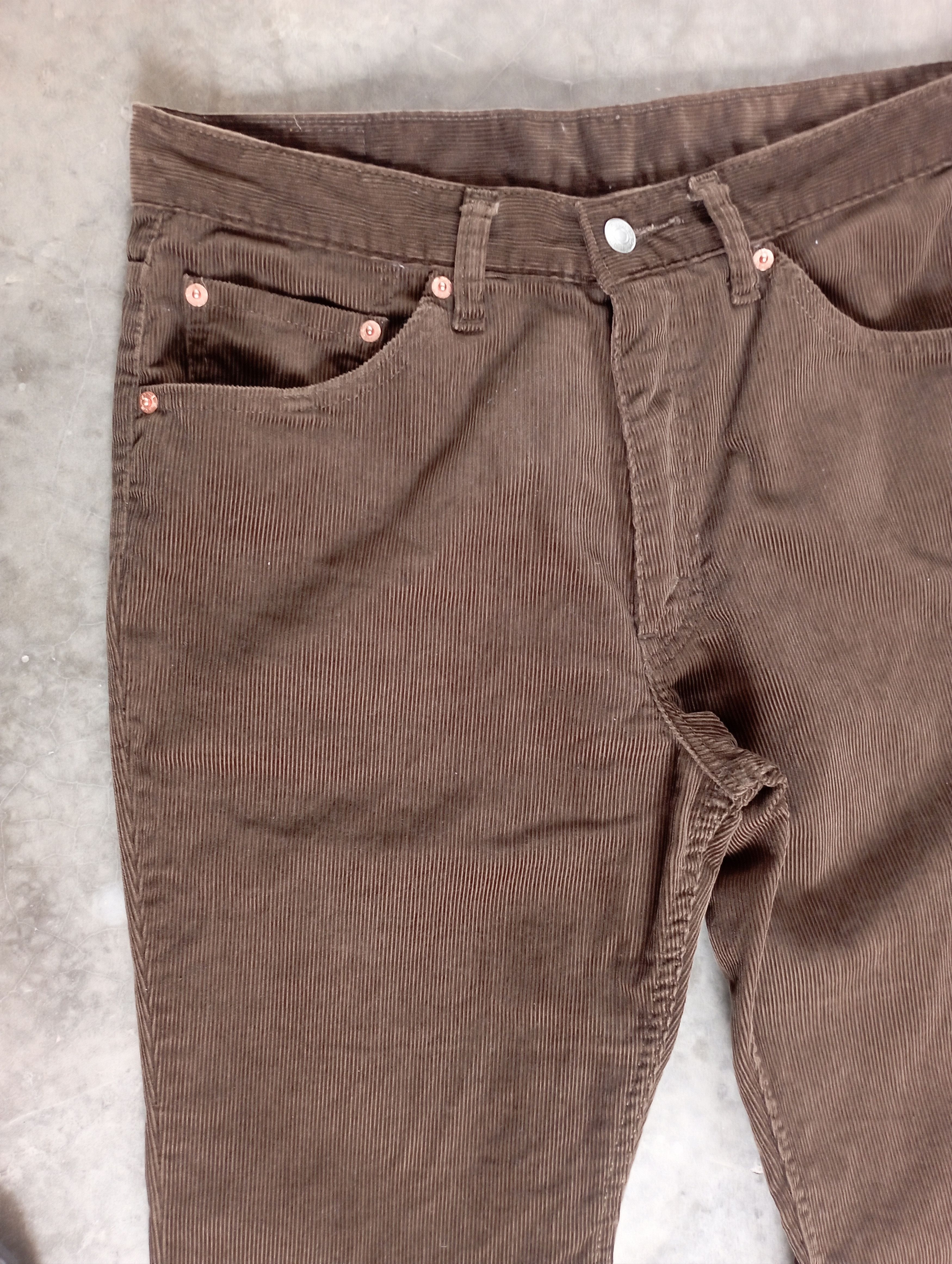 Levi's Flare Jeans Vintage Corduroy Dark Brown Levi's 537 Size US 32 / EU 48 - 8 Thumbnail