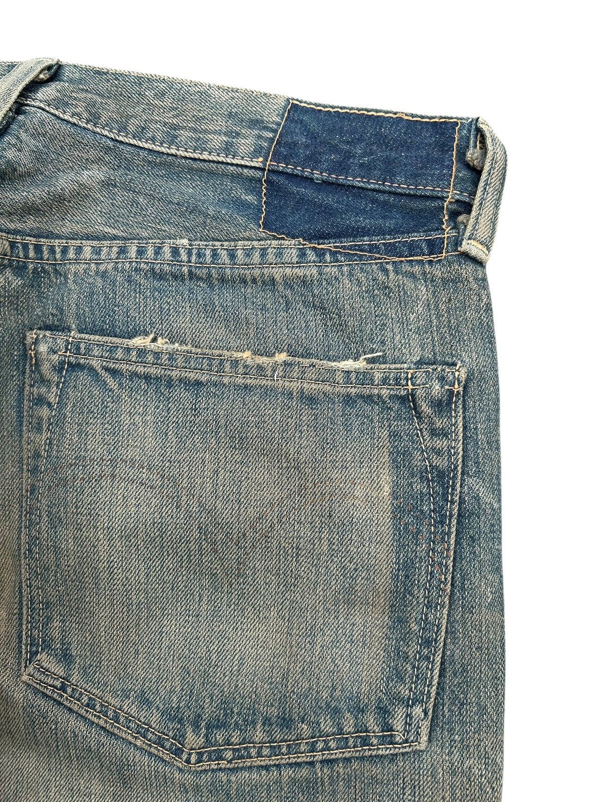 Kapital Thrashed Vintage Levis Big E Selvedge Rusty Faded Denim Jean Size US 31 - 8 Thumbnail