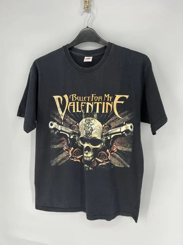 Band Tees × Vintage Vintage y2k bullet for my valentine band tshirt Size US L / EU 52-54 / 3 - 3 Thumbnail