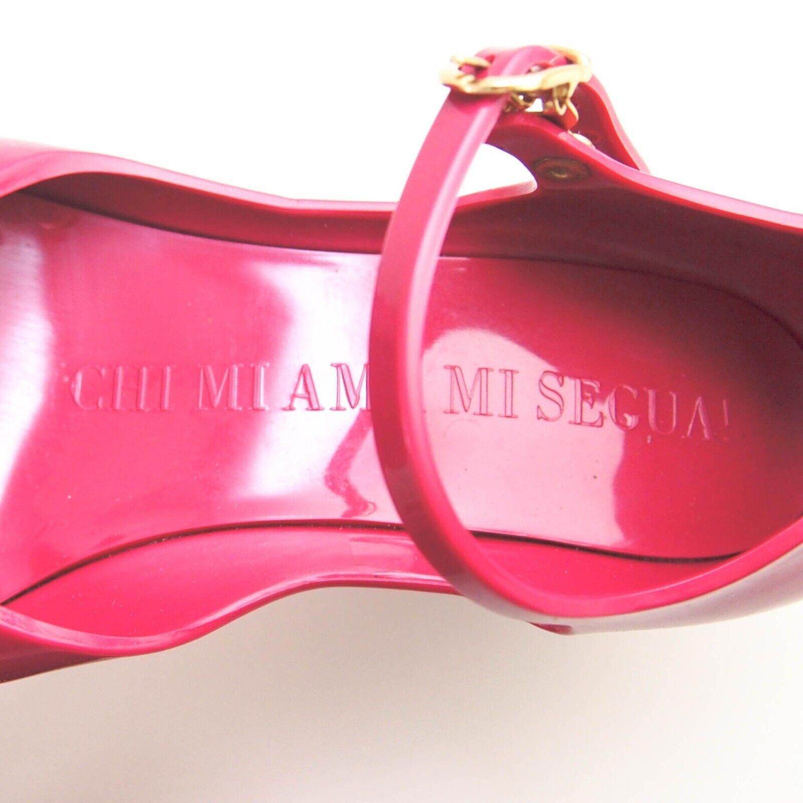 Moschino Moschino x Kartell Jelly Sandals Magenta Womens US 6 EU 36 Size US 6 / IT 36 - 8 Thumbnail