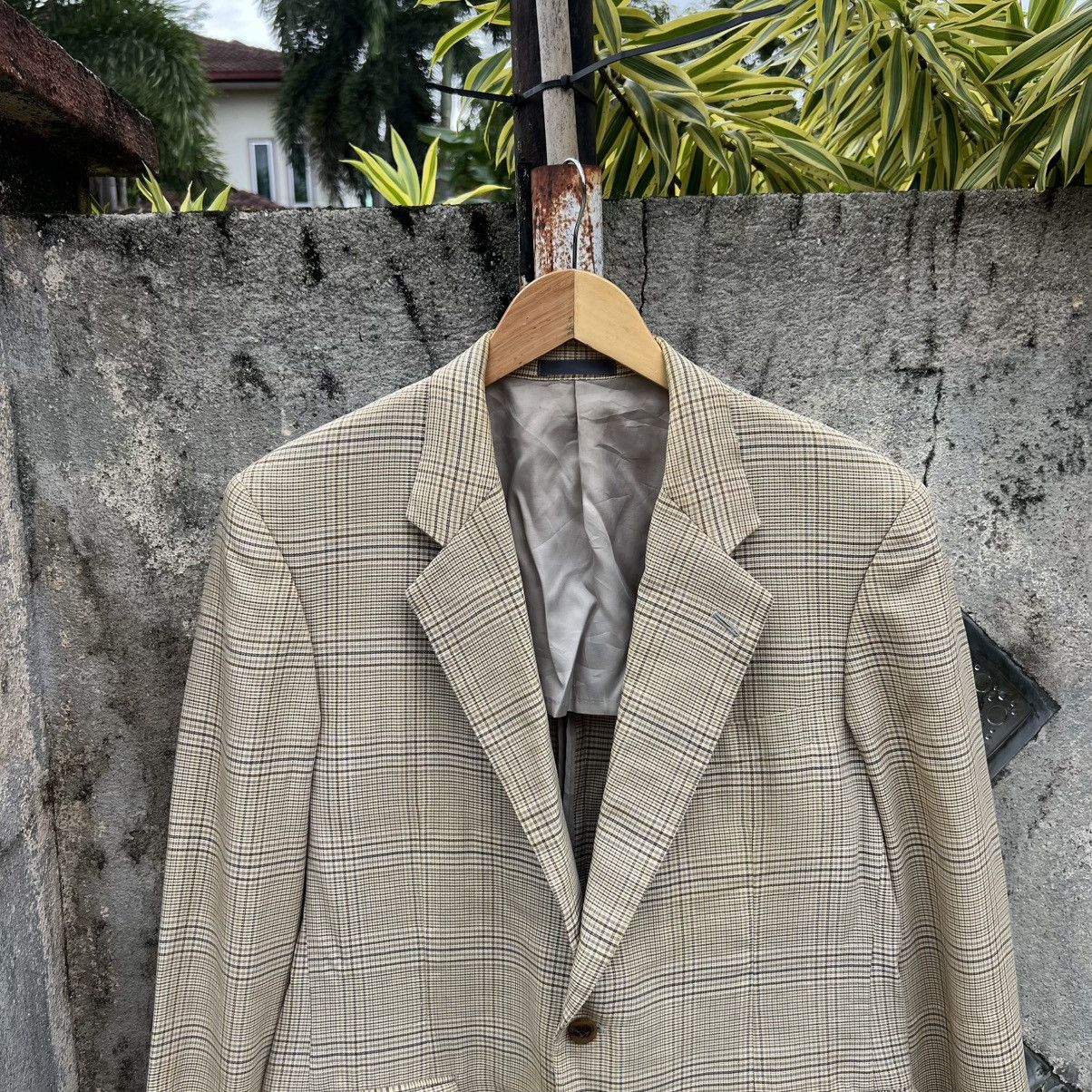 Burberry “BURBERRY” WOOL & SILK YELLOW BLAZER Size 42R - 3 Thumbnail