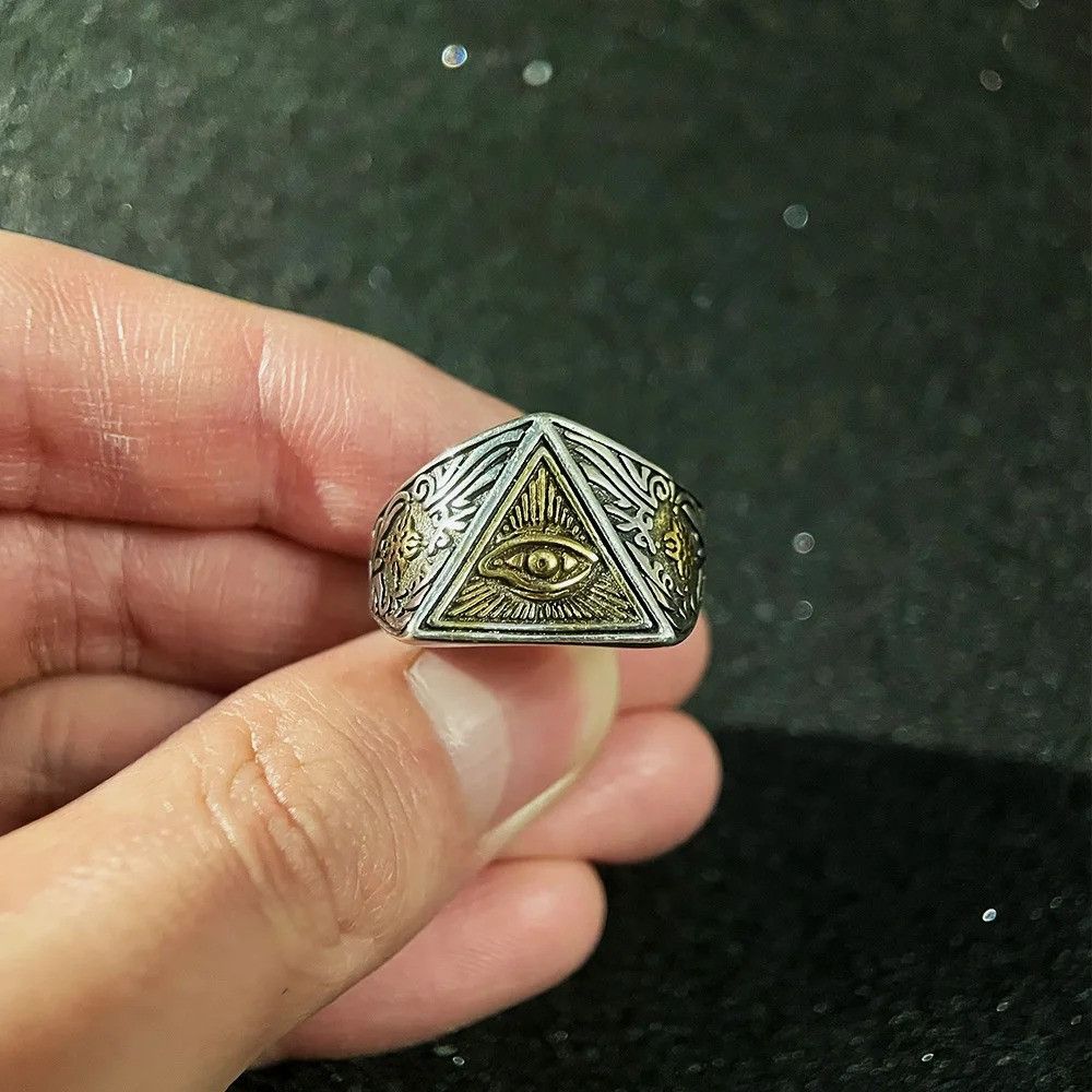 Japanese Brand × Jewelry × Vintage Retro Eye Cross Ring Size ONE SIZE - 2 Thumbnail