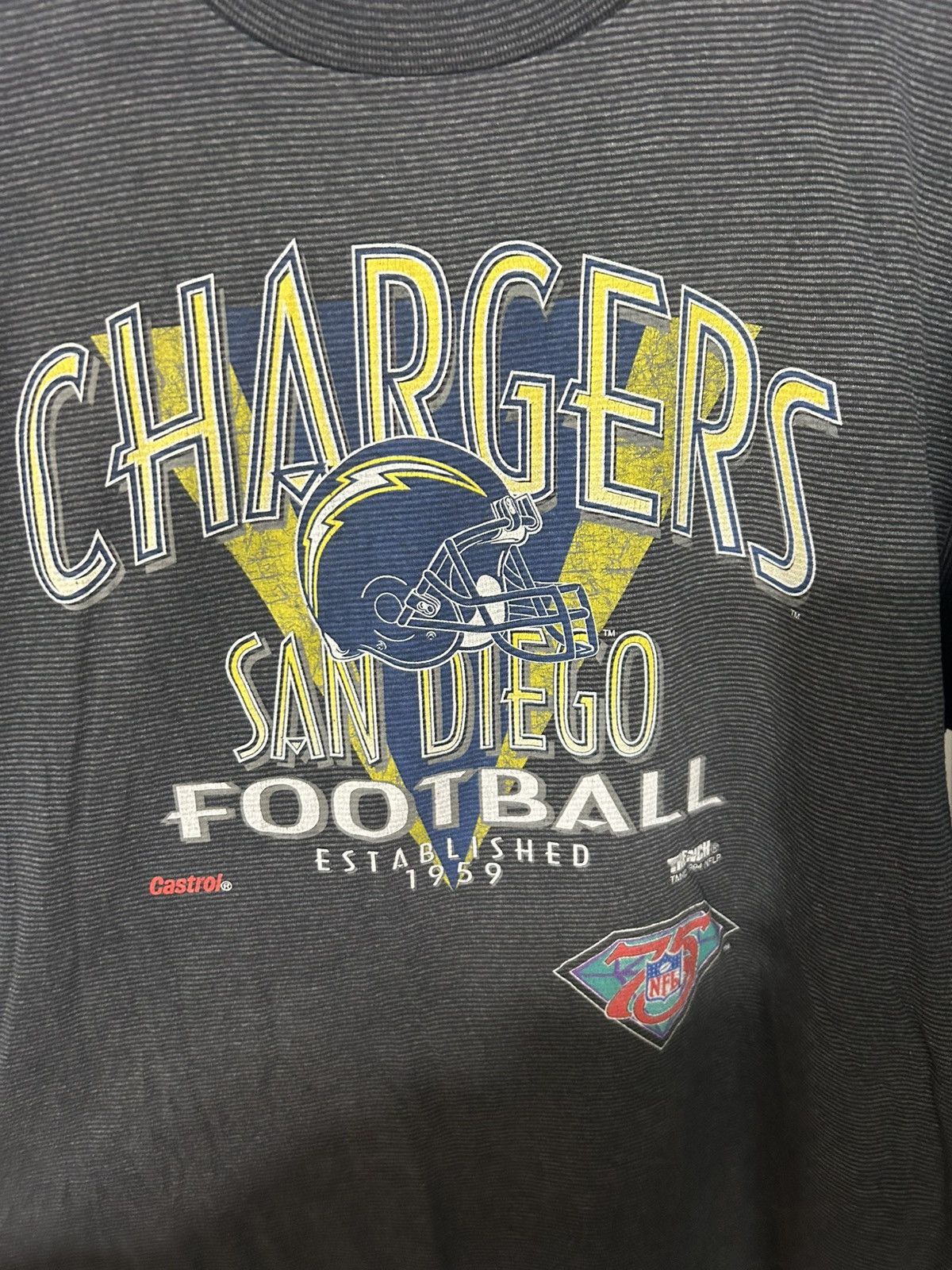 Vintage Vintage chargers striped tee Size US XL / EU 56 / 4 - 2 Thumbnail