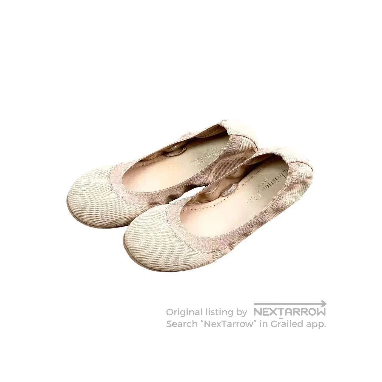 Dior Dior Embroidered logo ballet shoes| Size US 4.5 / IT 34.5 - 1 Thumbnail