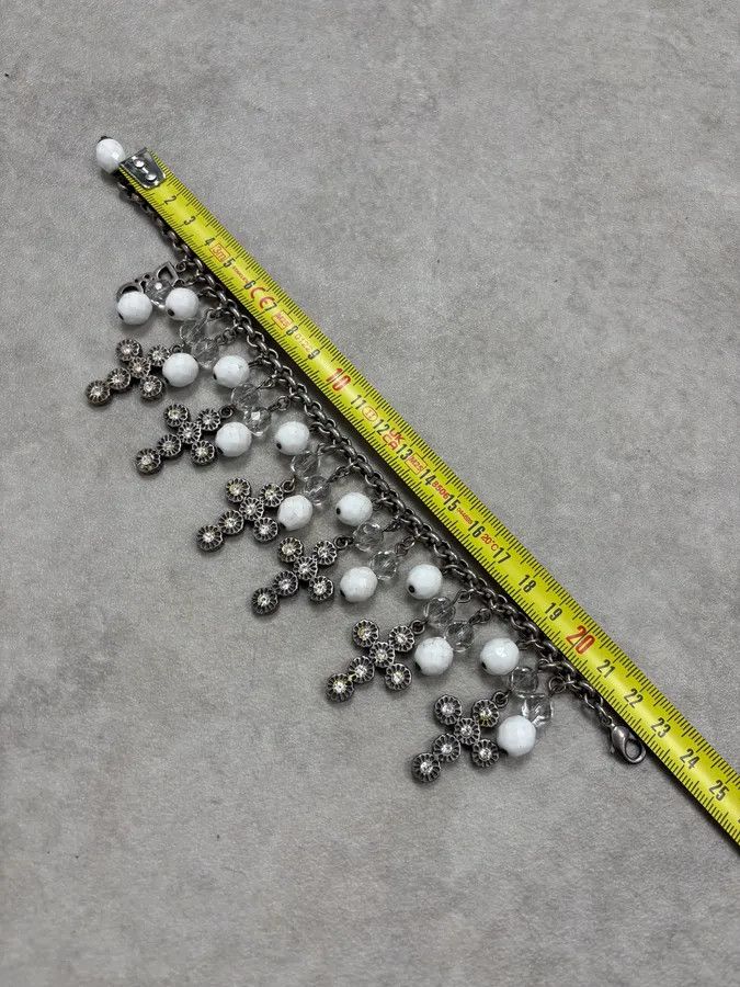Dolce & Gabbana 2000s Dolce & Gabbana Cross Charm Bracelet Size ONE SIZE - 6 Thumbnail