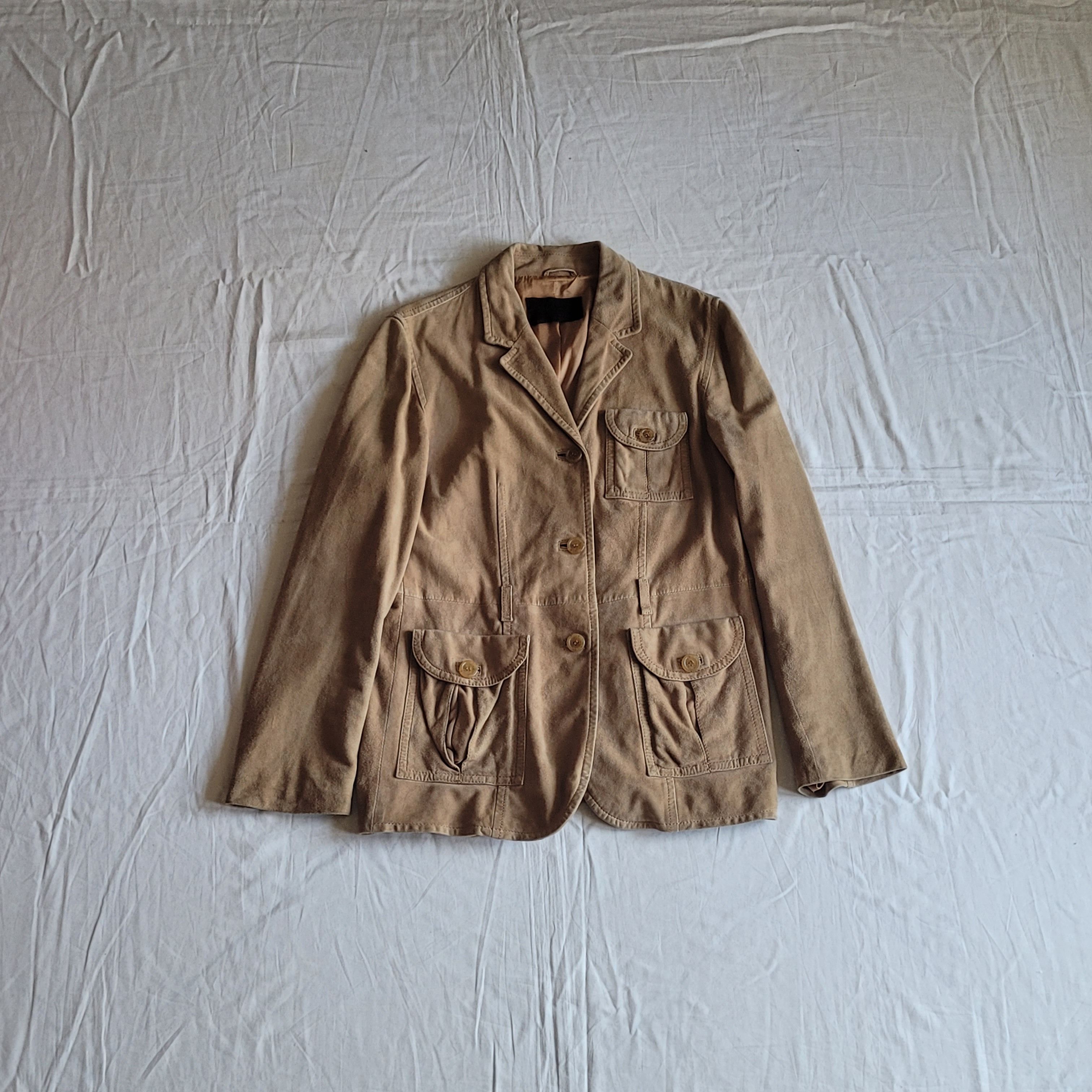 Prada Prada mainline suede chamois leather jacket Size M / US 6-8 / IT 42-44 - 2 Thumbnail