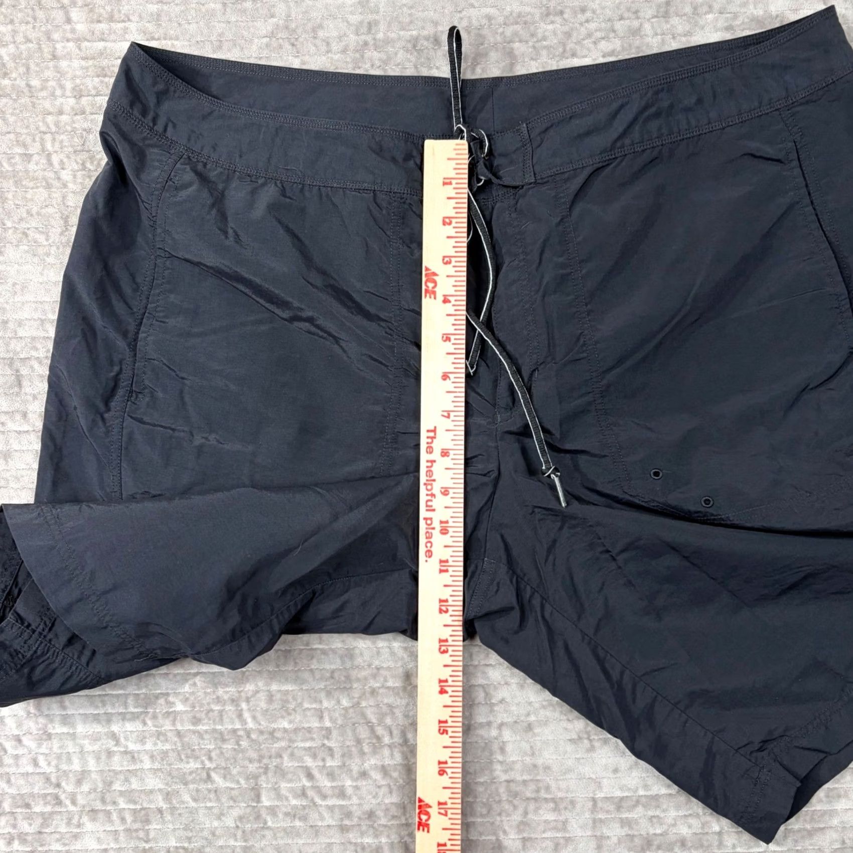 Lands' End VINTAGE Lands End Black 16W Board Shorts Womens 100% Nylon Quick Dry Drawstring Pockets Beach Summer Mens? Size 38" / US 16 / IT 52 - 2 Thumbnail