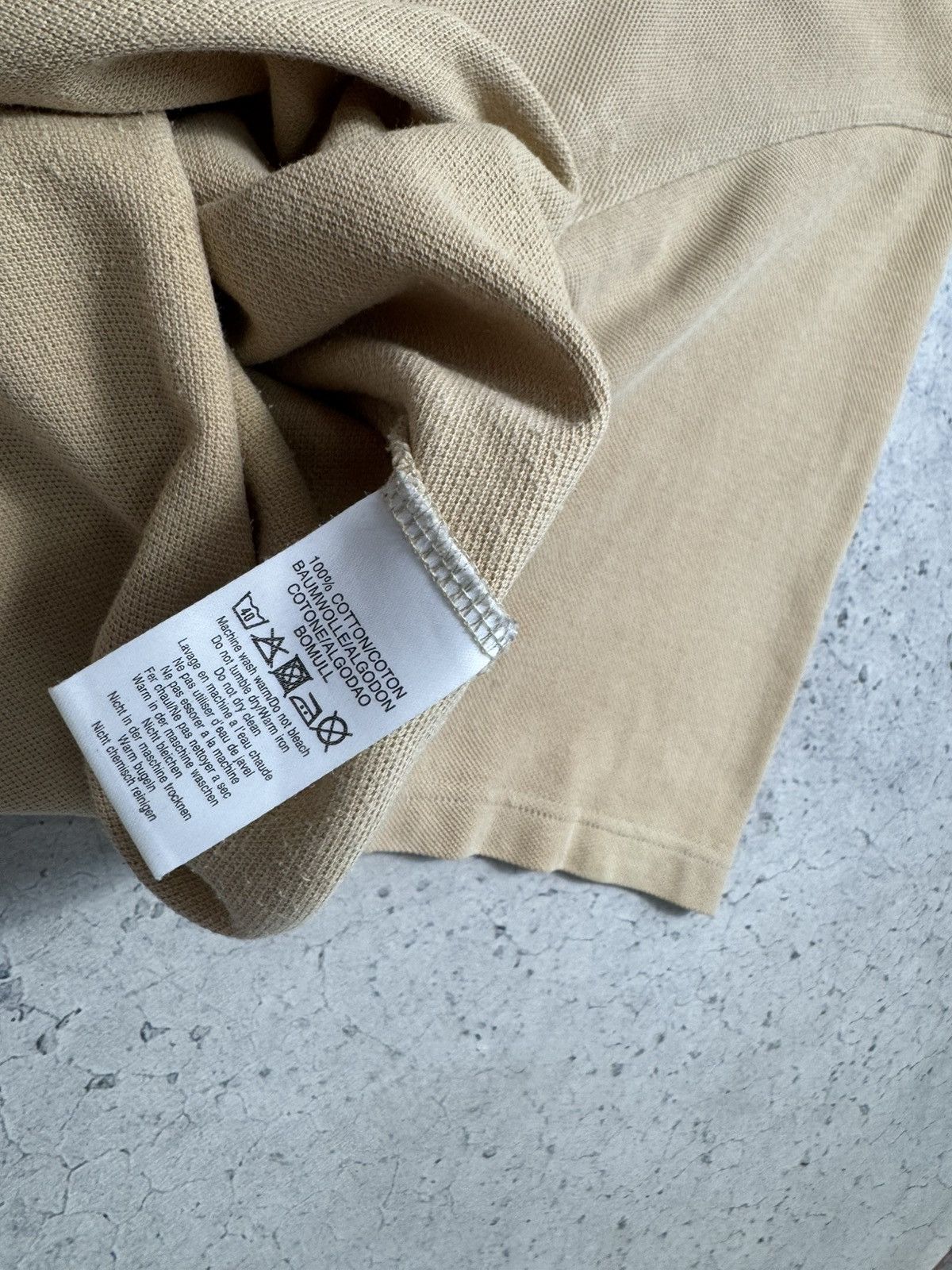 Burberry Burberrys Luxury Polo T-Shirt Vintage 90’s Beige Old Money Size US L / EU 52-54 / 3 - 9 Thumbnail