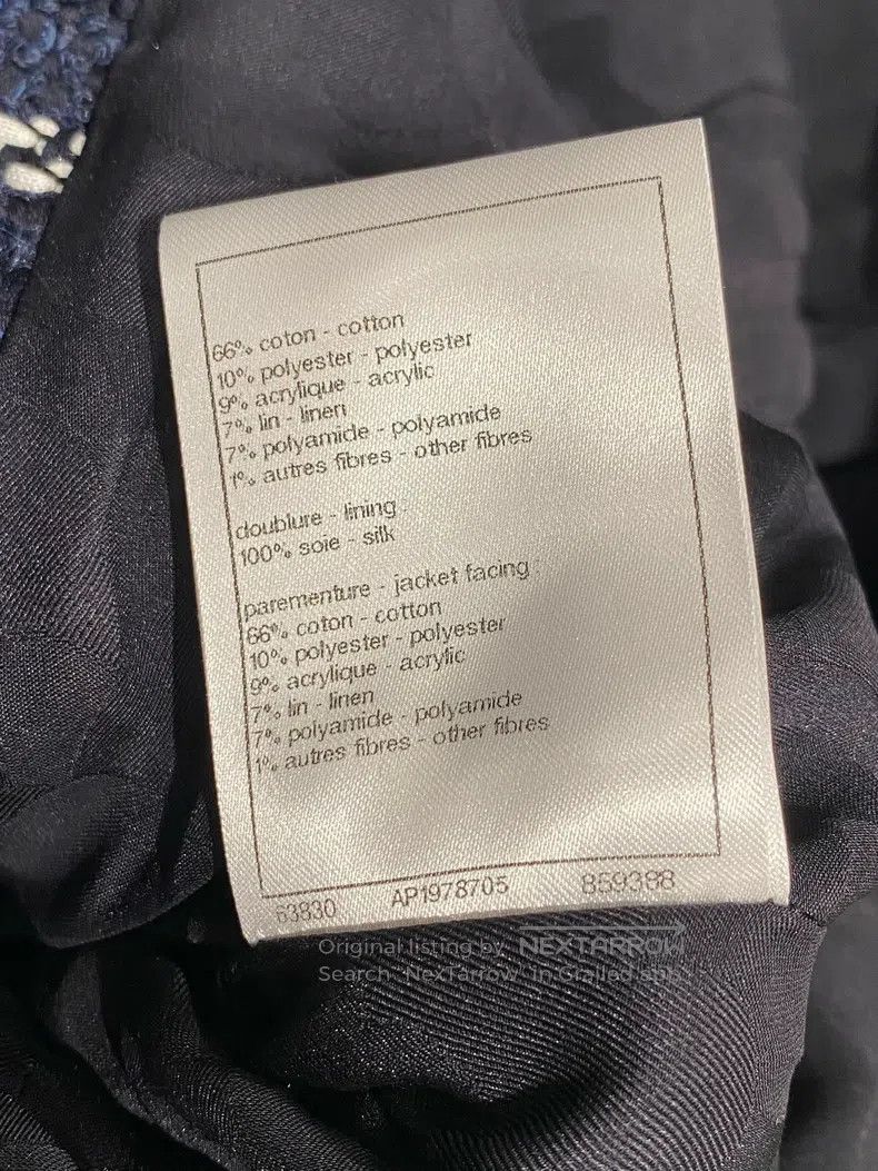 Chanel Chanel 24-year-old blue plaid lapel jacket Size XS / US 0-2 / IT 36-38 - 7 Thumbnail