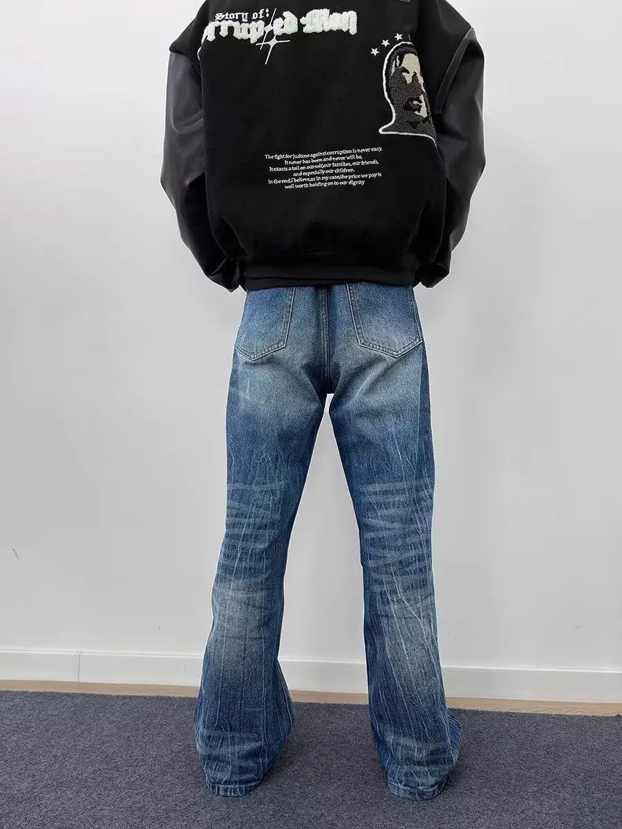 Japanese Brand × Jean Distressed Trendy Straight Leg Jeans Size US 29 - 5 Thumbnail