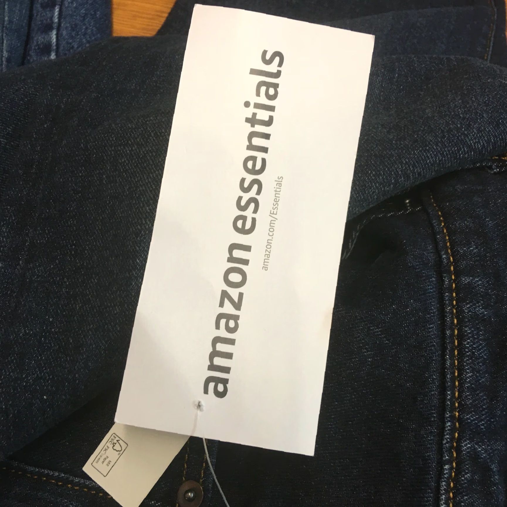 Essentials Amazon Essentials Mens Athletic Fit High Rise Jeans Denim Blue 40X30 Regular 5-Pocket Button Zipper Belt Loops Stretch Comfort Straight Size US 40 / EU 56 - 6 Thumbnail