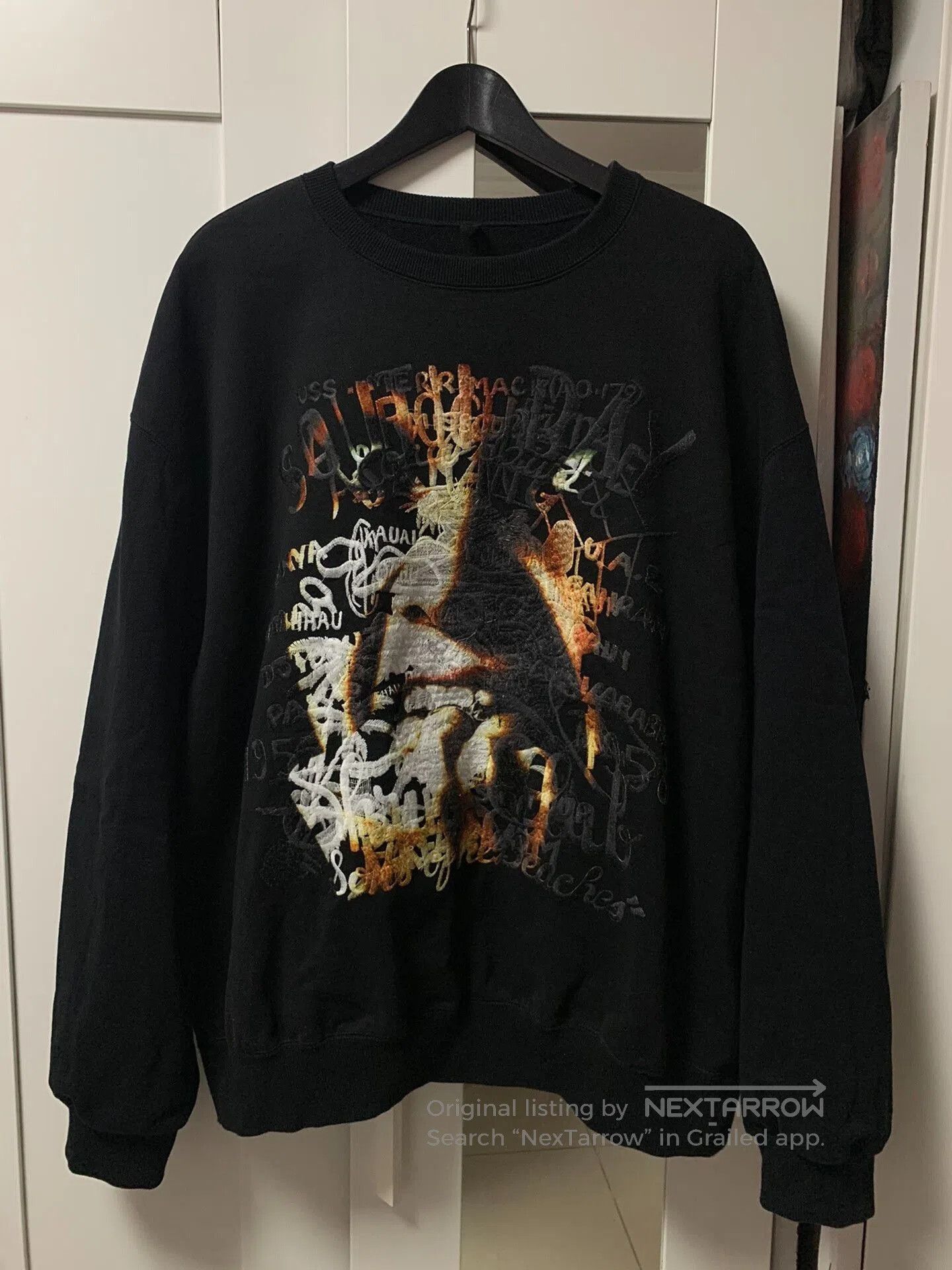 Doublet Doublet 19AW Embroidered Sweatshirt. Size US L / EU 52-54 / 3 - 1 Thumbnail