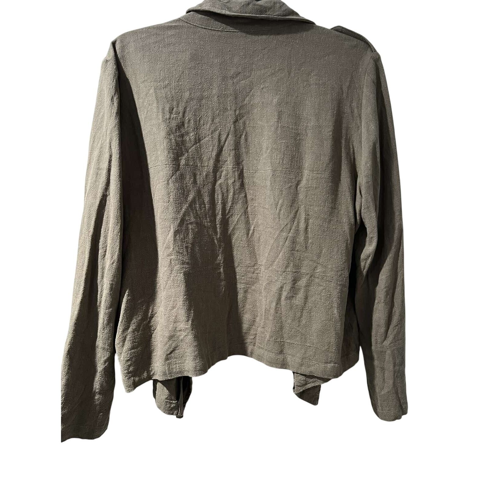 & Other Stories Lulus Women Jacket Size XL Linen Cotton A001620 Size XL / US 12-14 / IT 48-50 - 3 Thumbnail