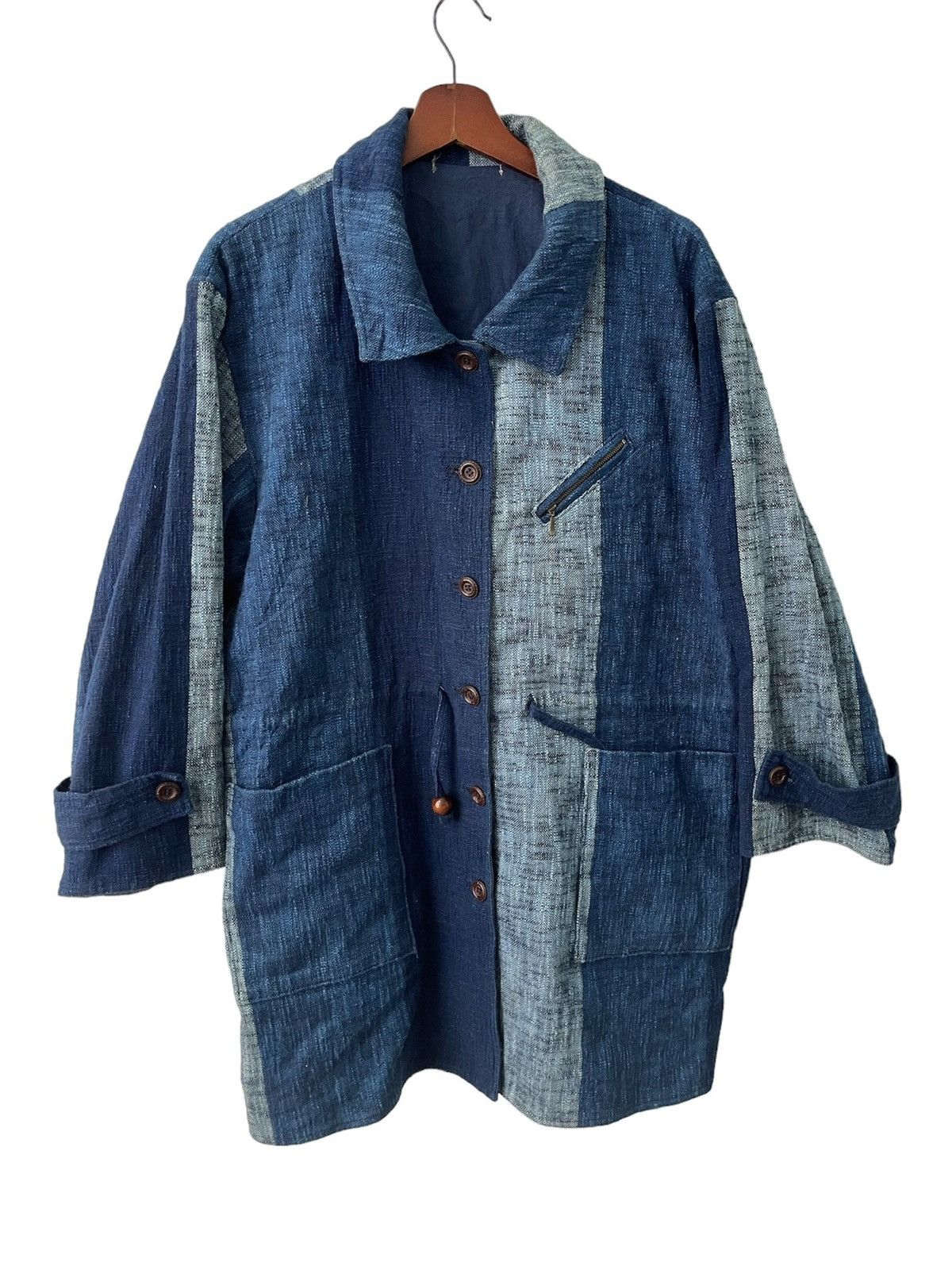 VINTAGE INDIGO BLUE DYED JACKET BLUE JAPAN