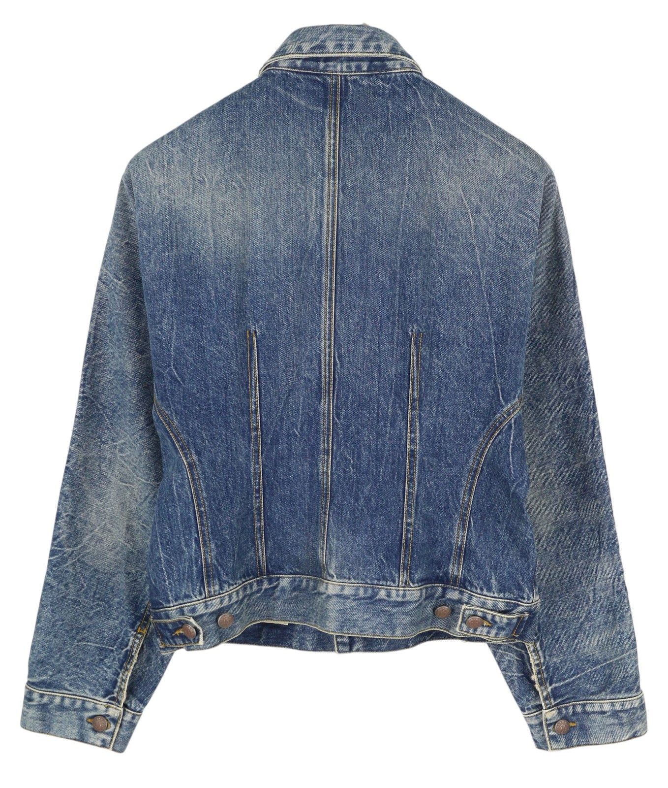 R13 RAGLAN TRUCKER JKT M Kelly Tex Button-Up Washed Denim 86164 Size M / US 6-8 / IT 42-44 - 2 Thumbnail