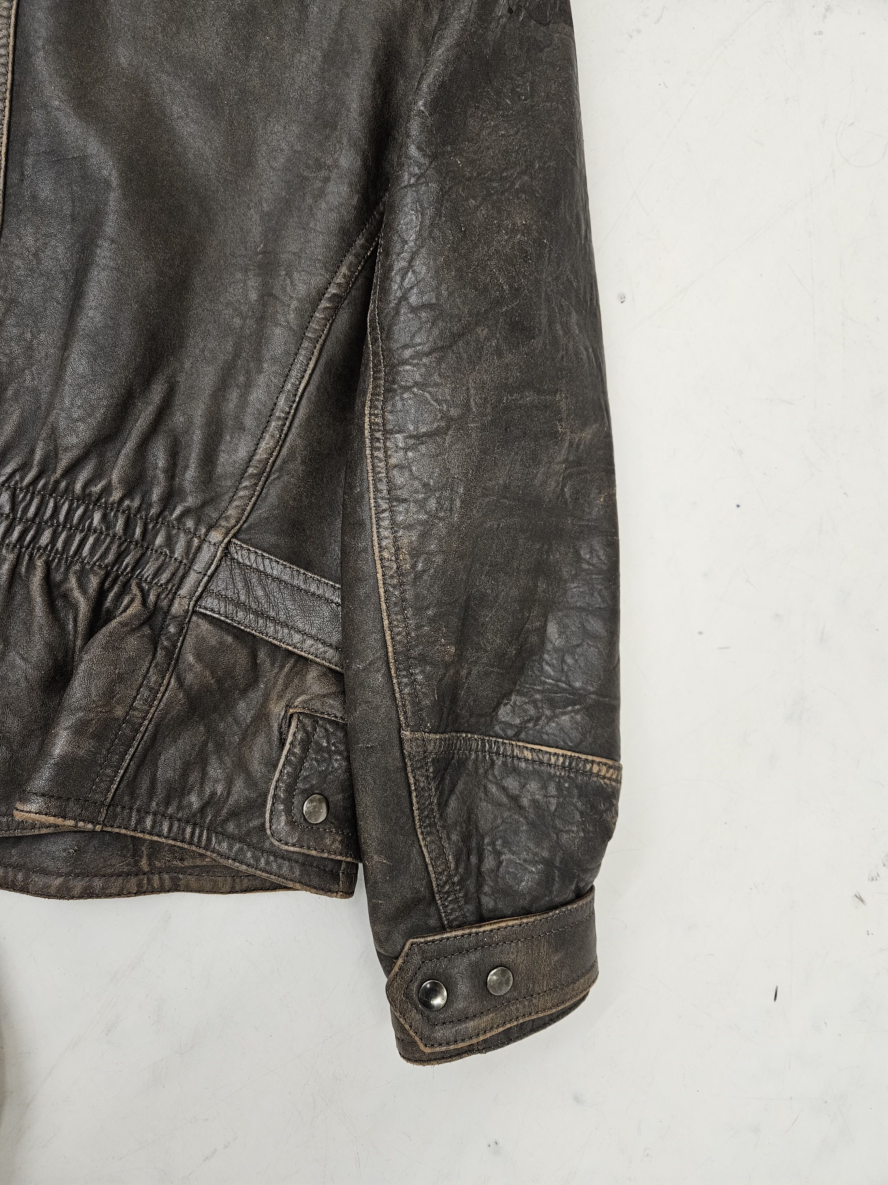 Genuine Leather Vintage Hein Gericke leather biker jacket Size US L / EU 52-54 / 3 - 12 Thumbnail