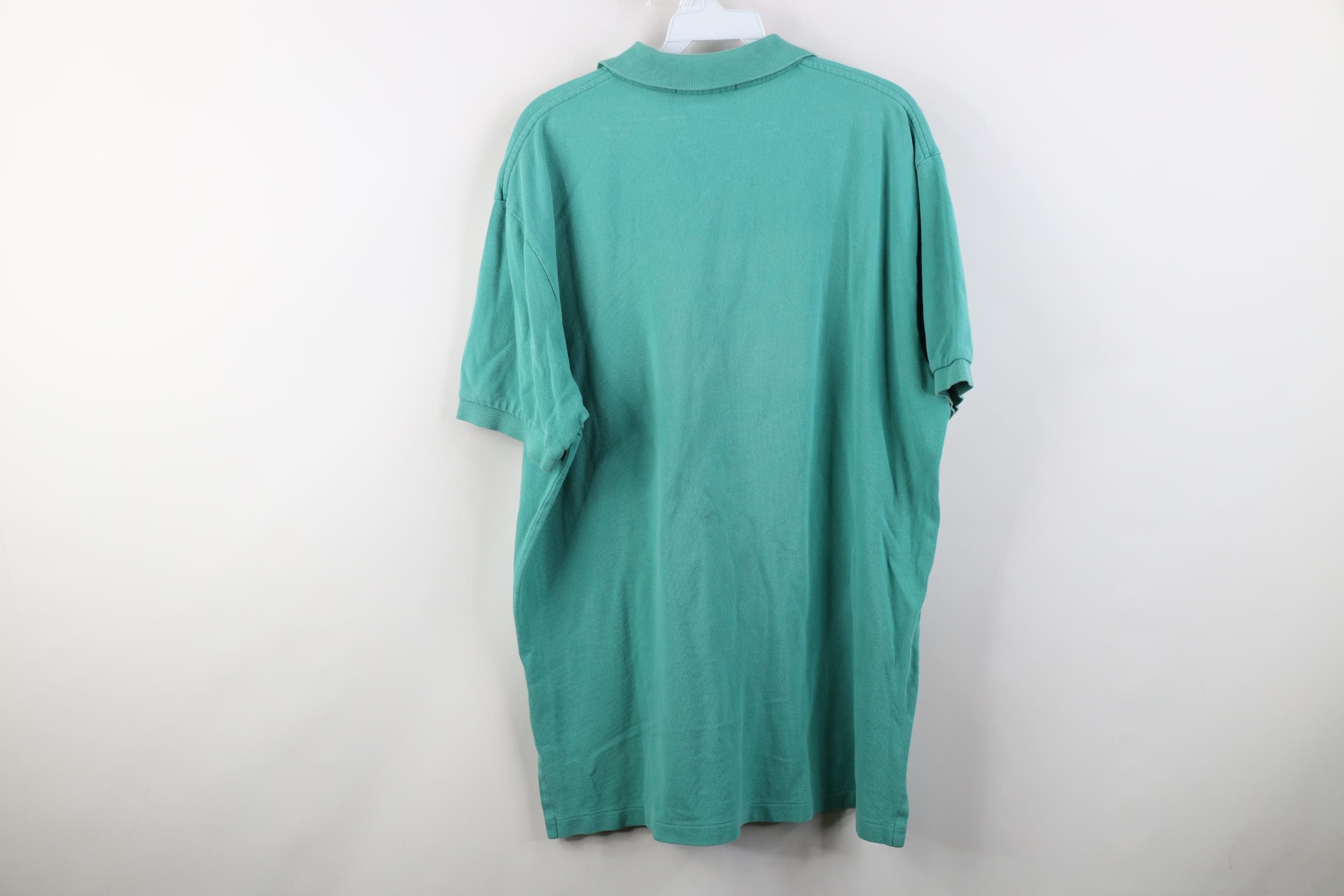 Polo Ralph Lauren Vintage 90s Ralph Lauren Pique Cotton Knit Golf Polo Teal Size US L / EU 52-54 / 3 - 15 Thumbnail