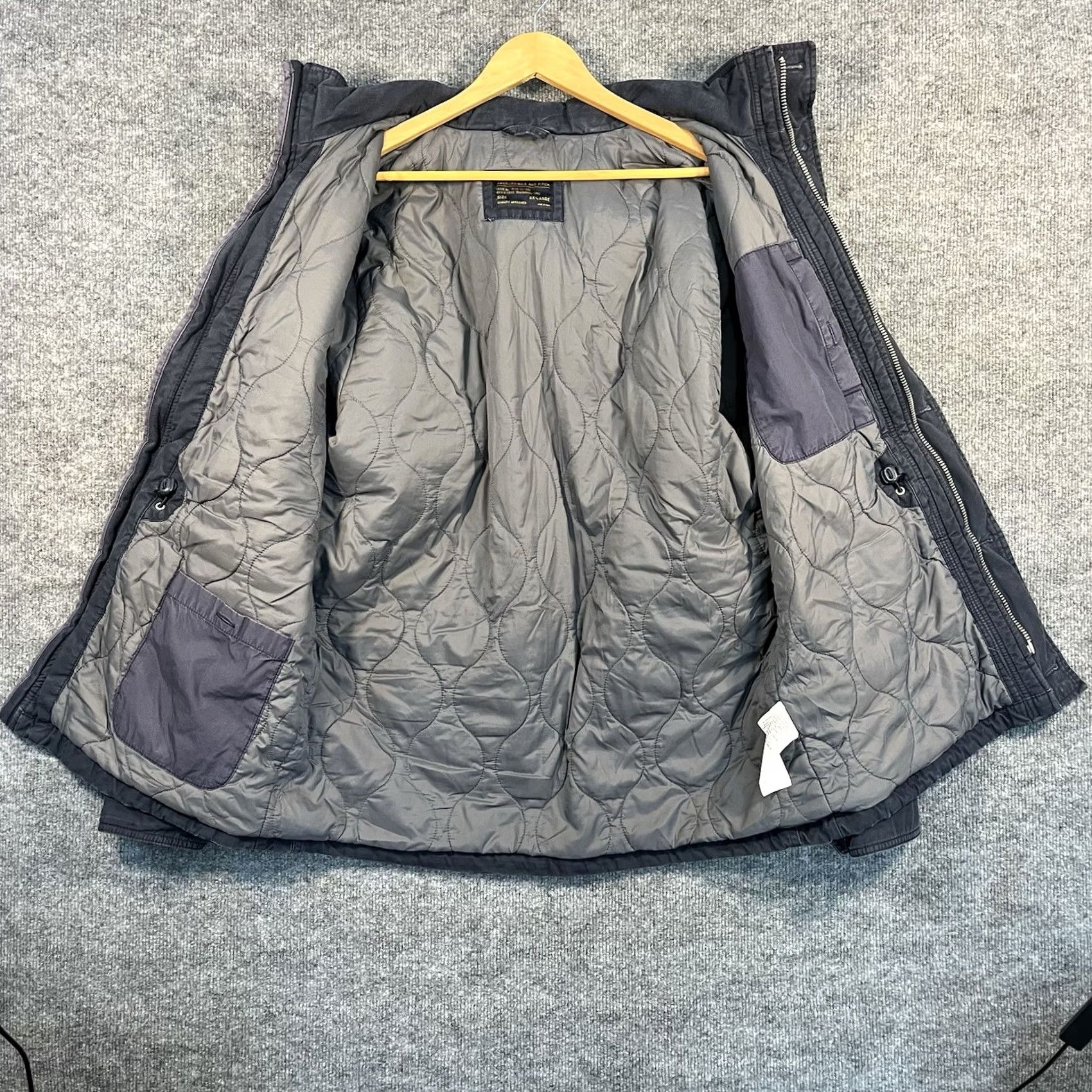 Abercrombie & Fitch VINTAGE Abercrombie & Fitch Military Field Jacket Parka Pockets Blue 2XL Mens Size US XXL / EU 58 / 5 - 8 Thumbnail