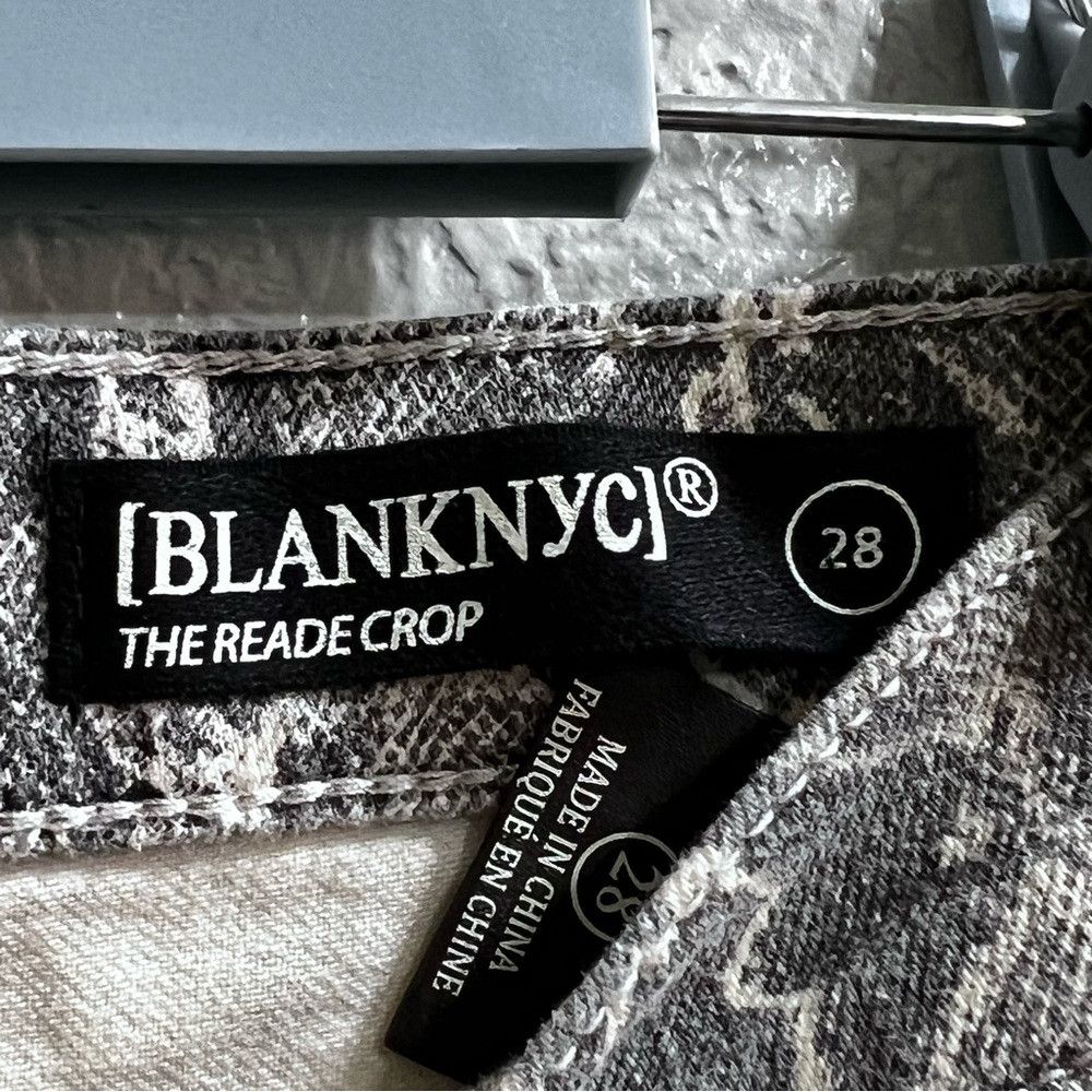 BLANKNYC Blank NYC The Reade Crop Skinny Jeans Snakeskin Women’s Siz Size 28" / US 6 / IT 42 - 7 Thumbnail