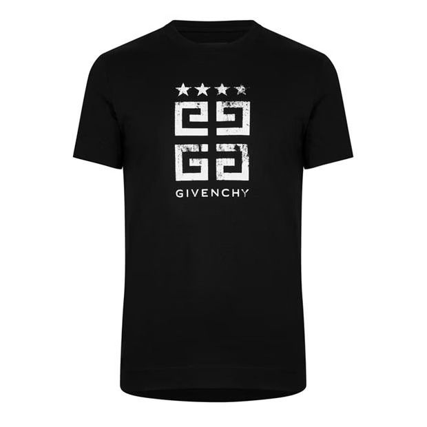 Image of Givenchy O1G2R1Mq0424 T-Shirts In Black & White in Black/White, Men's (Size 2XL)