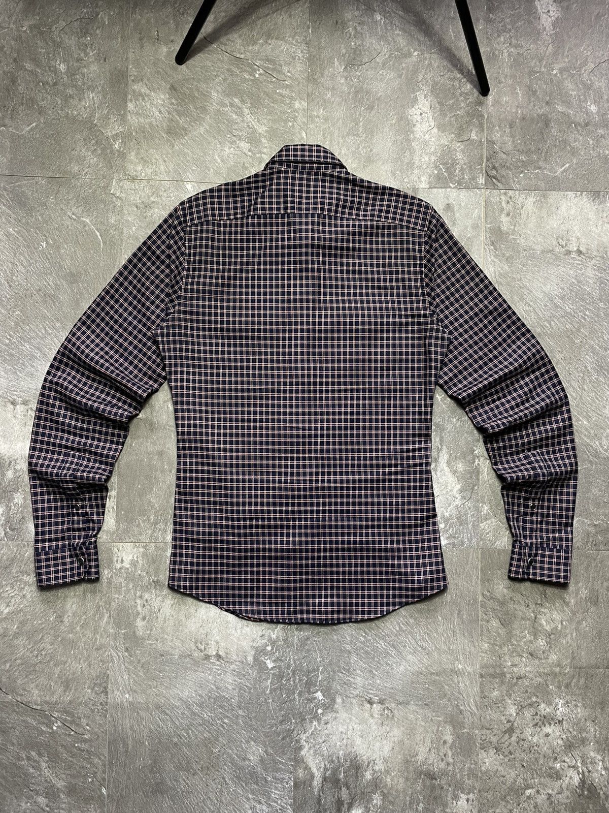 Gucci GUCCI 2011 Plaid Western Slim Fit Shirt Made In Italy Size S Size US S / EU 44-46 / 1 - 5 Thumbnail