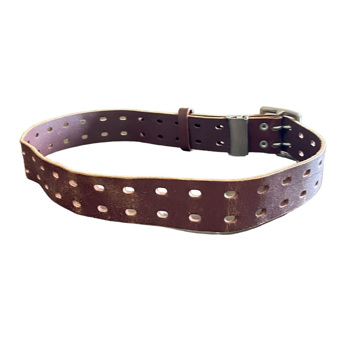 Japanese Brand × Leather × Vintage Vintage Tactical Distressed Leather Belt Size ONE SIZE - 5 Thumbnail