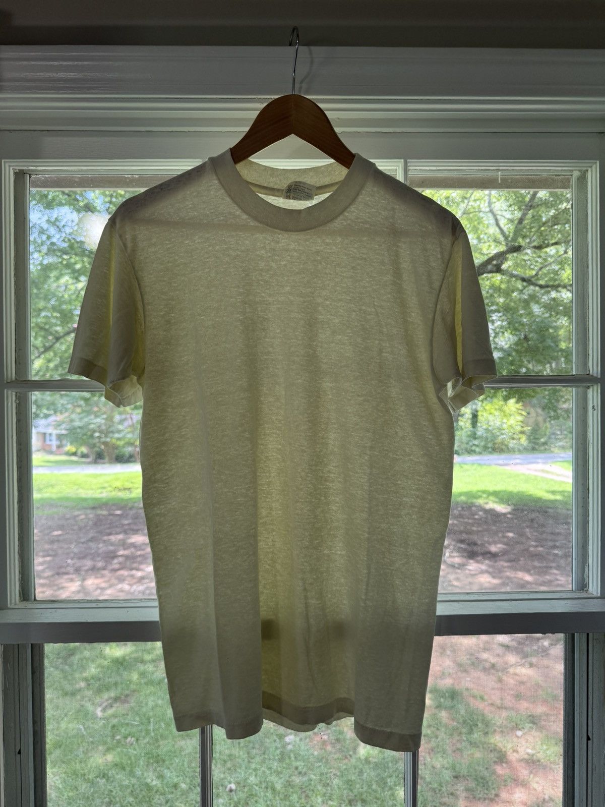 Hanes Vintage 80’s Hanes Blank White Shirt Size US M / EU 48-50 / 2 - 1 Thumbnail