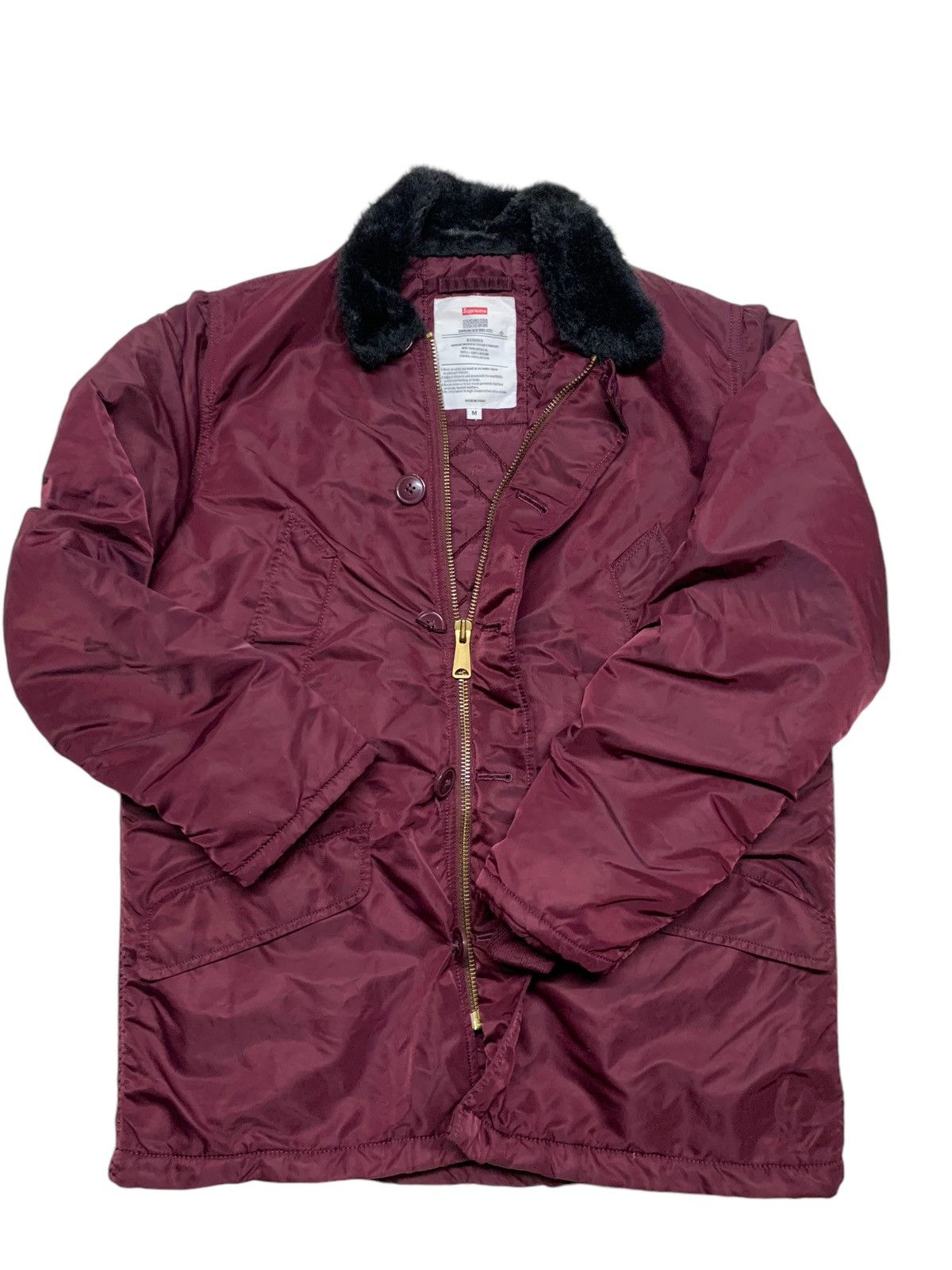 Supreme SUPREME BURGUNDY B-9 PARKA L | Grailed