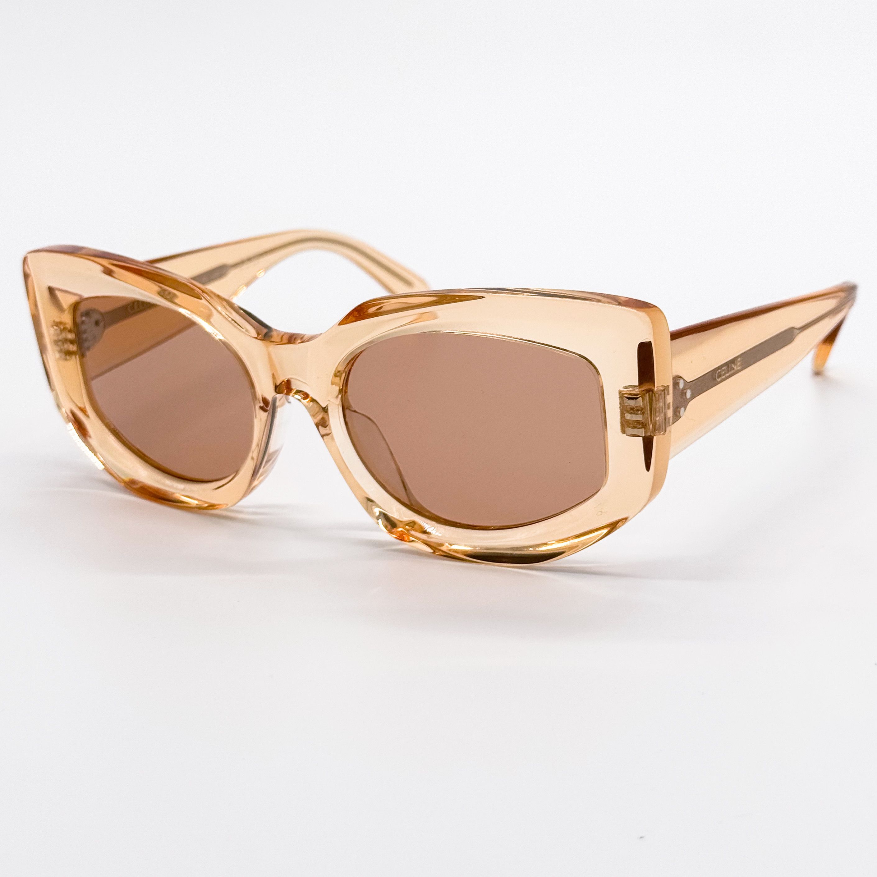 Celine NEW CELINE CL40277F 42J WOMEN ORANGE BROWN SUNGLASSES CELINE Size ONE SIZE - 2 Thumbnail