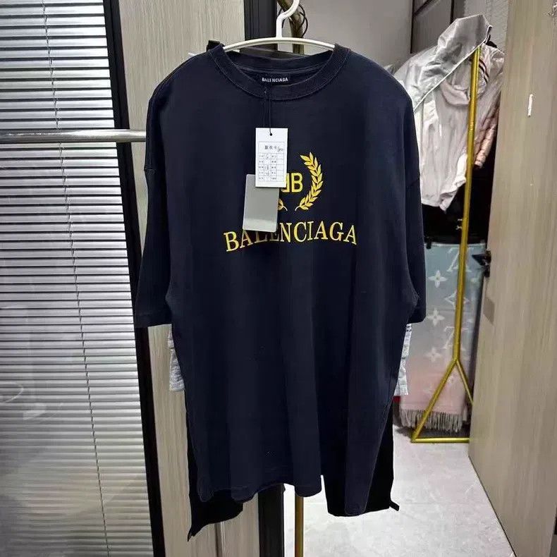 Balenciaga Balenciaga Navy wheat short-sleeve Size US S / EU 44-46 / 1 - 1 Thumbnail