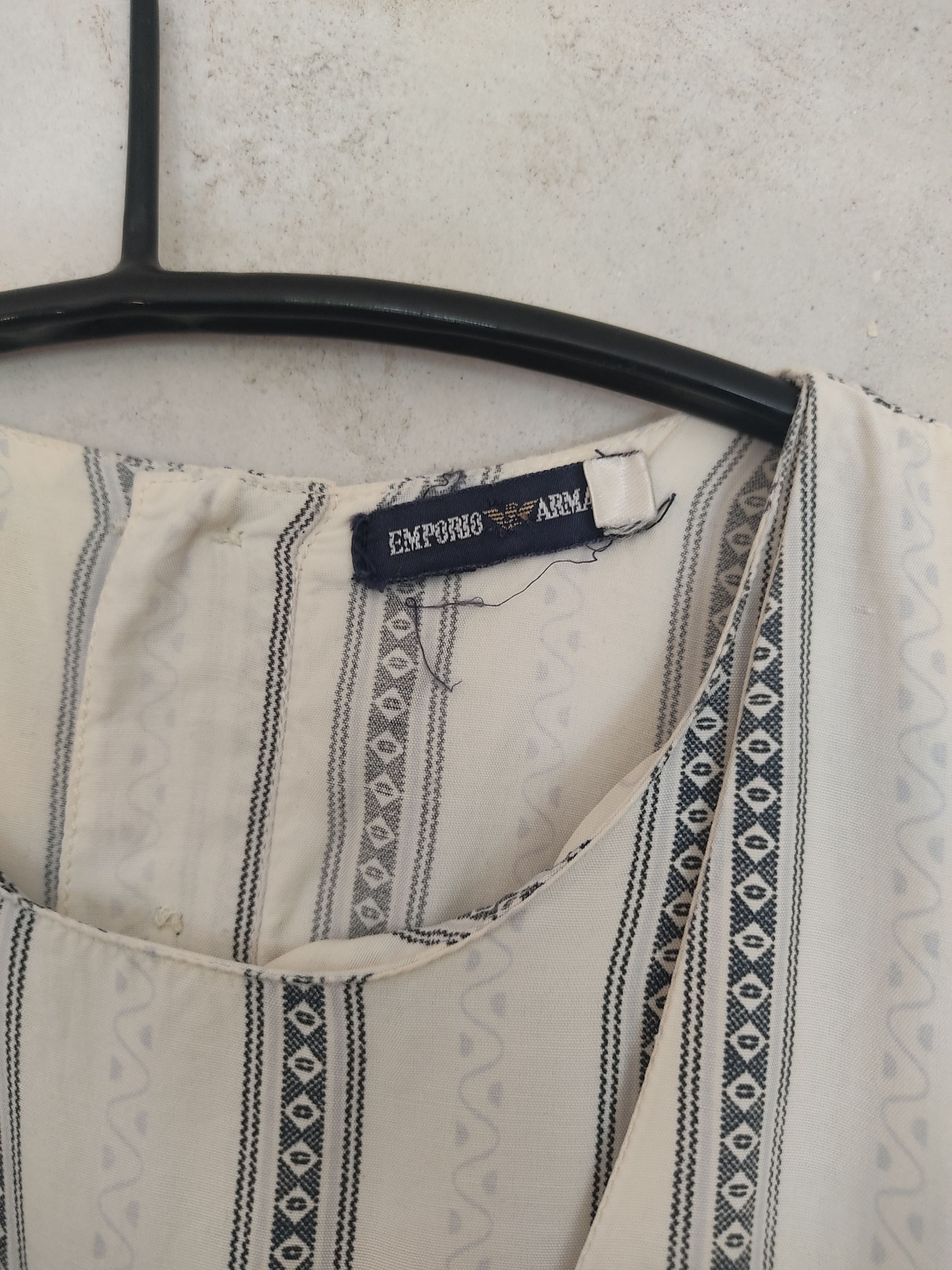 Emporio Armani Double layered 80' shirt top Size US M / EU 48-50 / 2 - 5 Thumbnail