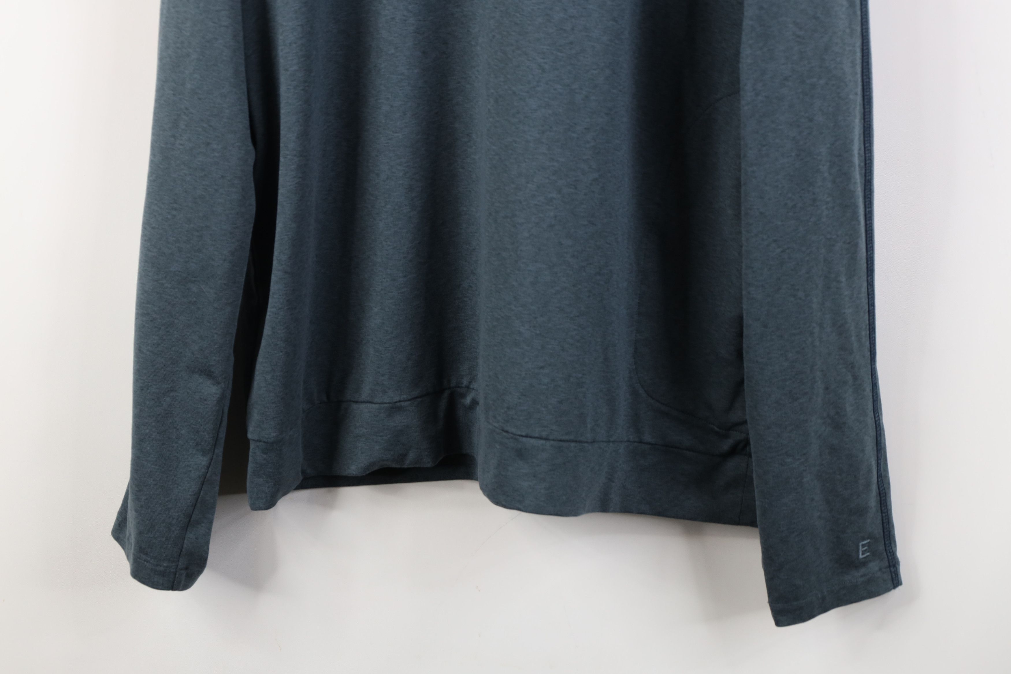 Everlane Everlane Blank Lightweight Jersey Knit Hoodie Heather Blue Size US M / EU 48-50 / 2 - 3 Thumbnail
