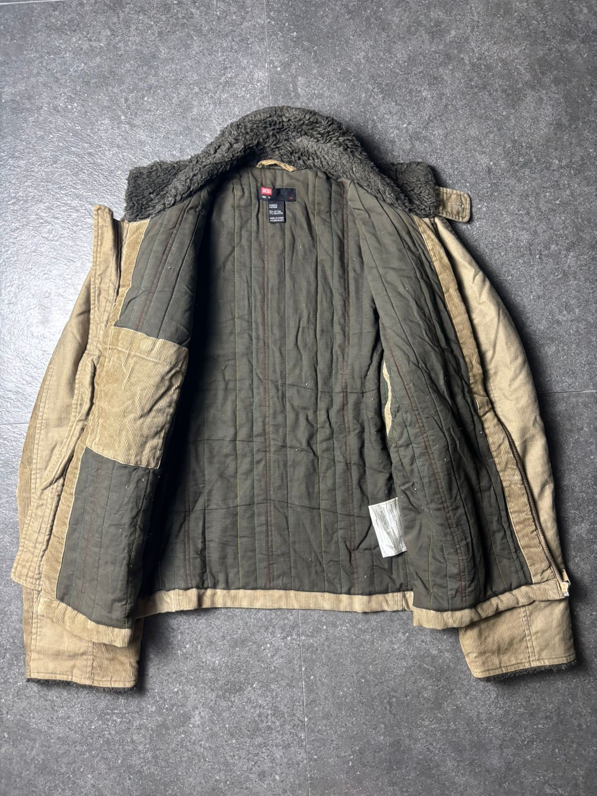 Diesel 2000s Diesel Corduroy Biker Jacket Size US L / EU 52-54 / 3 - 5 Thumbnail