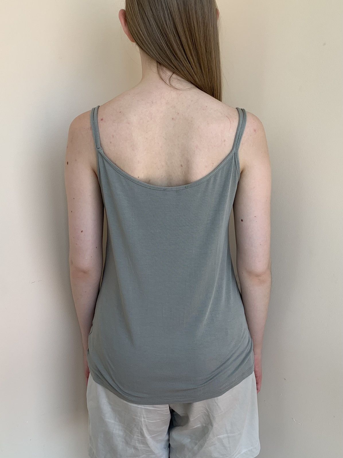 Sarah Pacini Sarah Pacini Modal Spaghetti Strap Tank Top Vintage 2000s Size L / US 10 / IT 46 - 4 Thumbnail