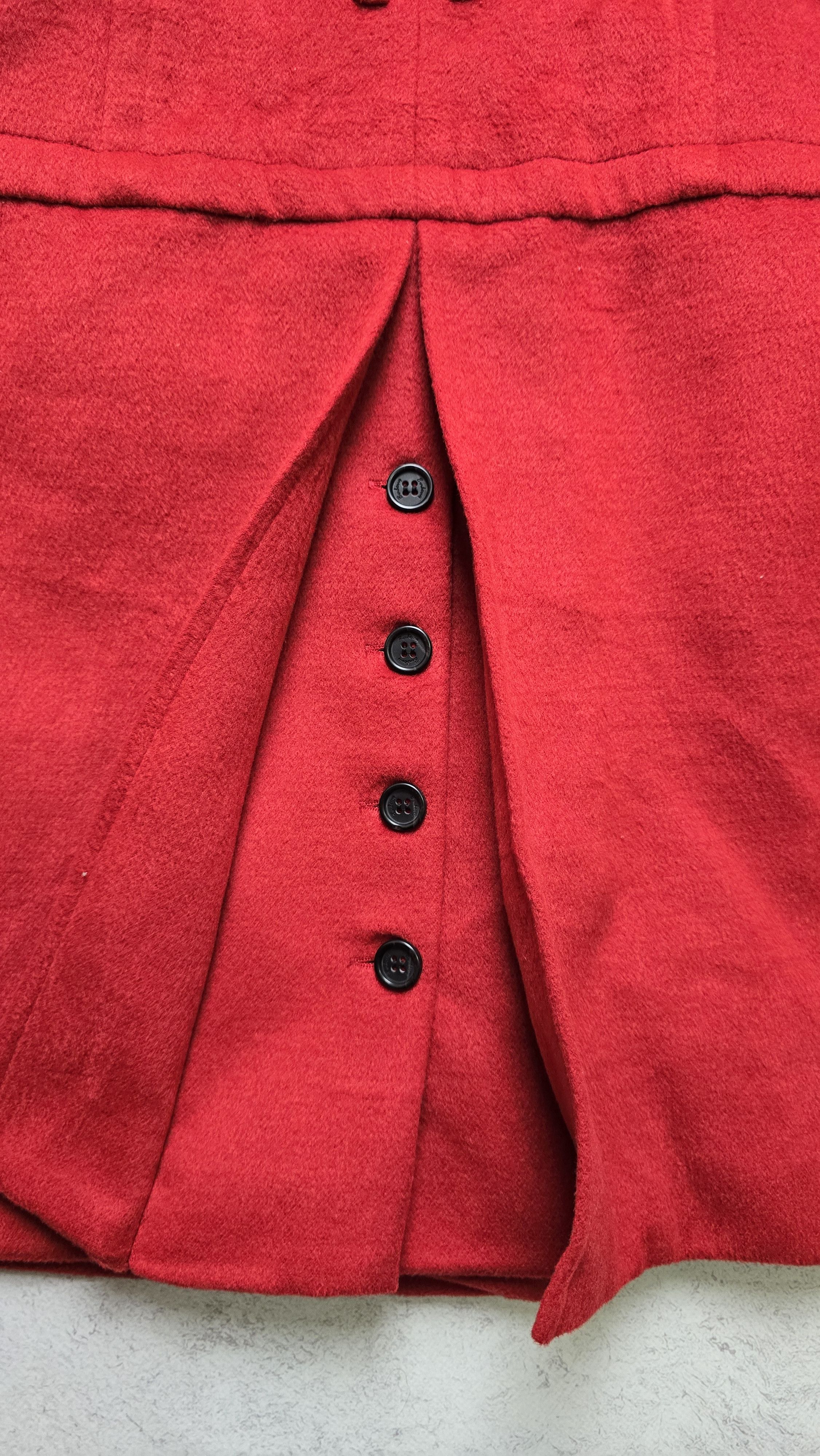 Burberry Burberry Women's Red Wool Belted Coat Size S / US 4 / IT 40 - 8 Thumbnail