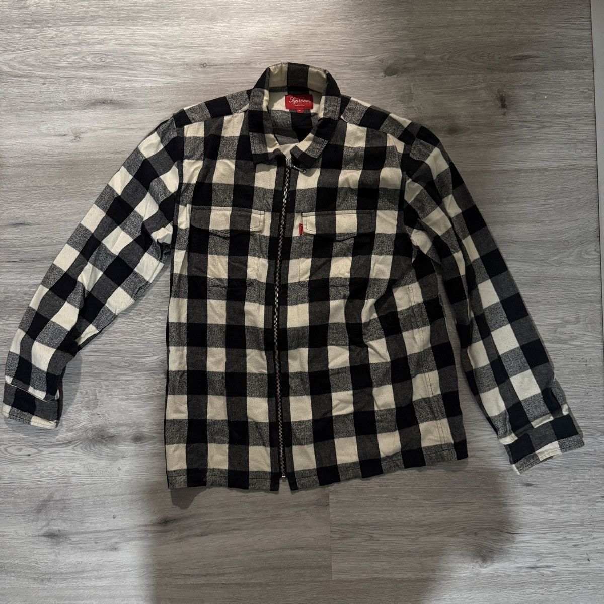 トップス Supreme Abstract Textured Zip Up Polo Supreme Abstract Textured Zip Up Polo (SS22) - $128