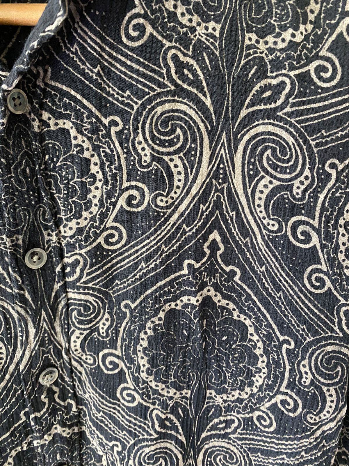 Katharine Hamnett London 2000s 100% rayon Tribal Paisley Size US M / EU 48-50 / 2 - 7 Thumbnail
