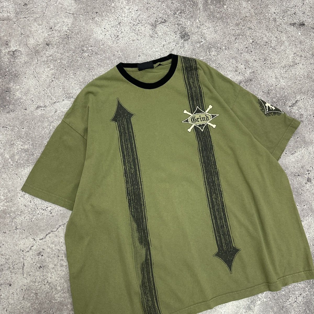 Affliction Vintage 90s No Boundaries Grind Skateboarding tee oversize Size US XXL / EU 58 / 5 - 3 Thumbnail